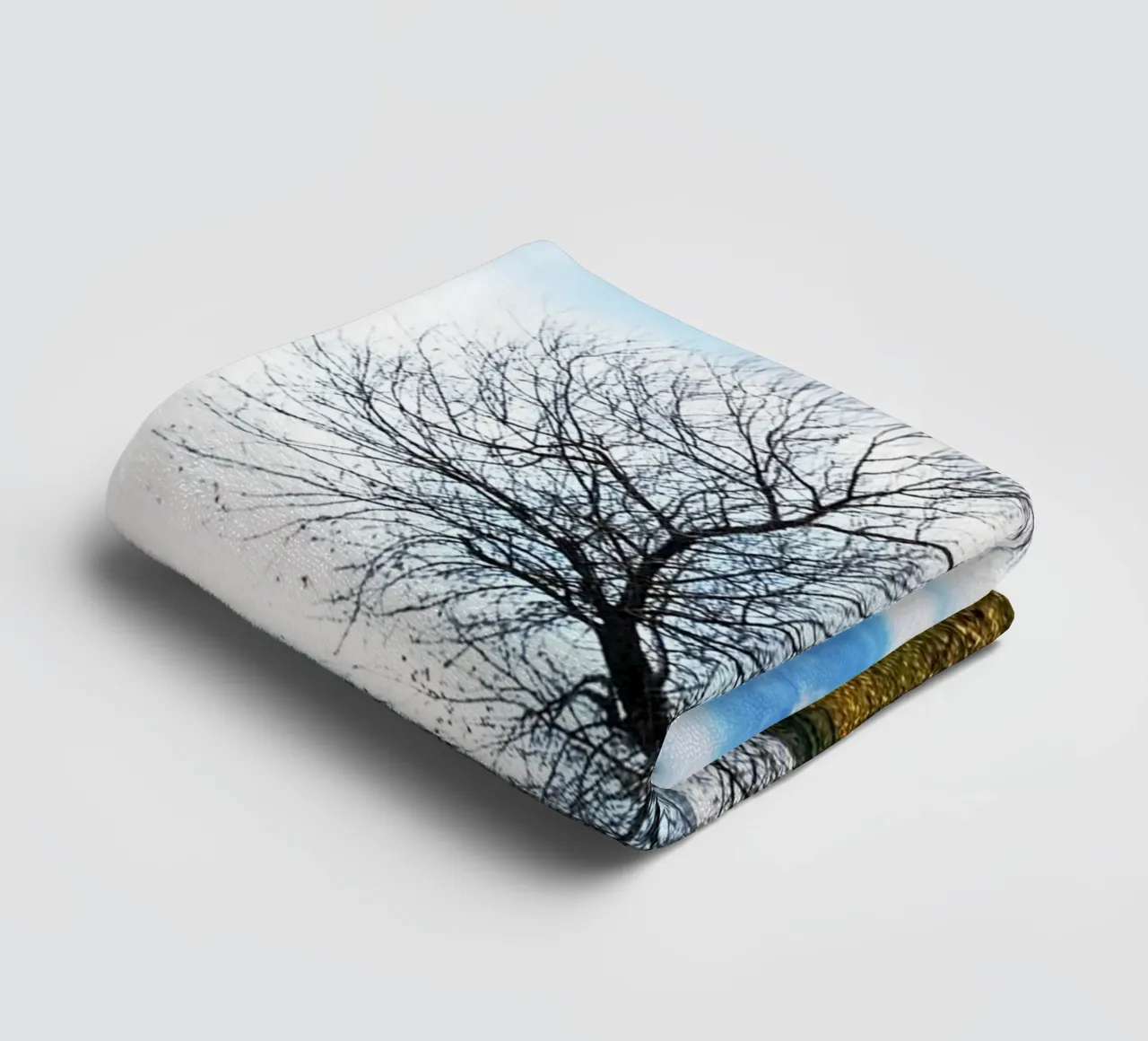 tree on the river towel by rapunsell