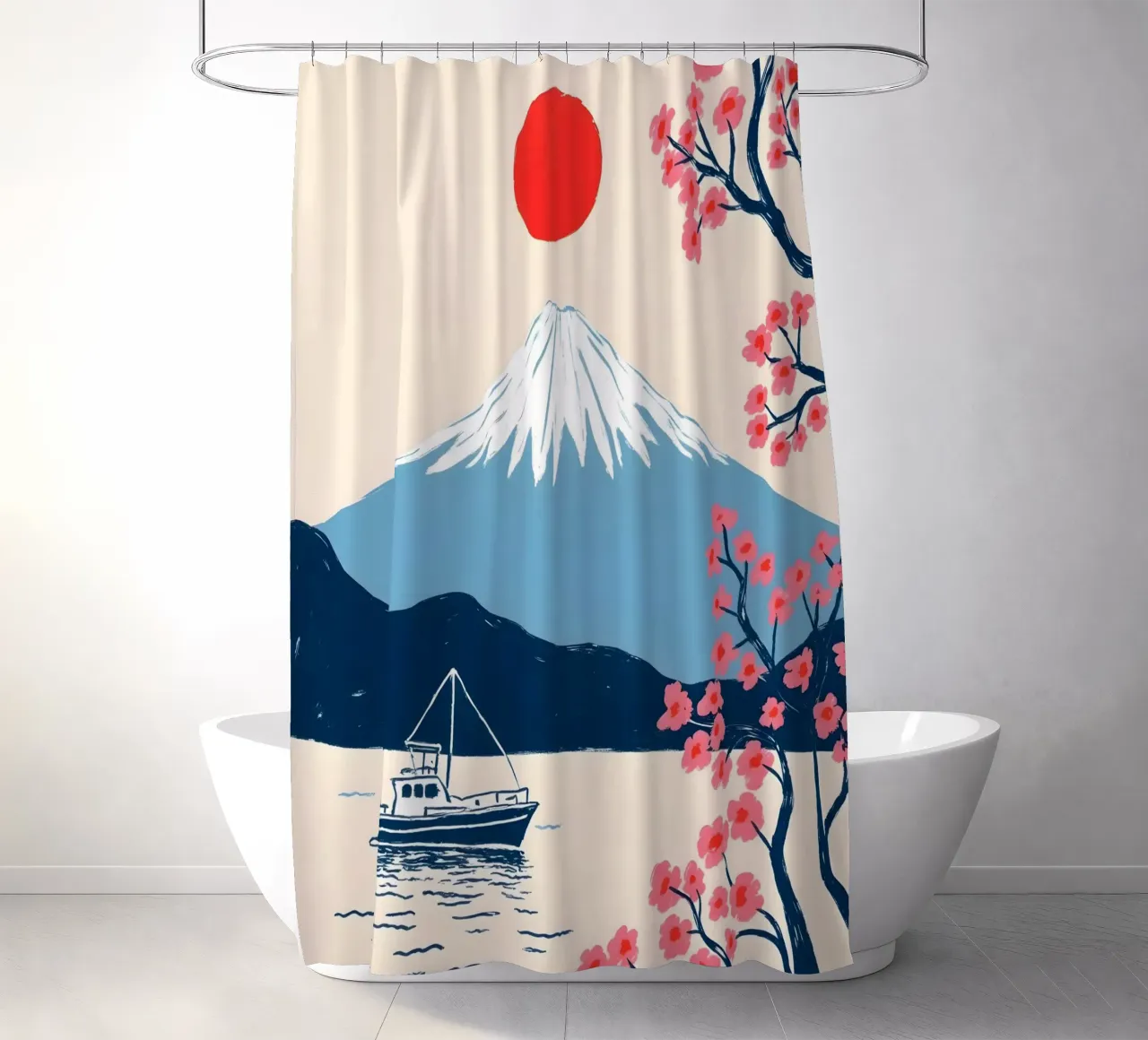 Quando sei in Giappone, dipingi Fujisan tenda da doccia da 83oranges