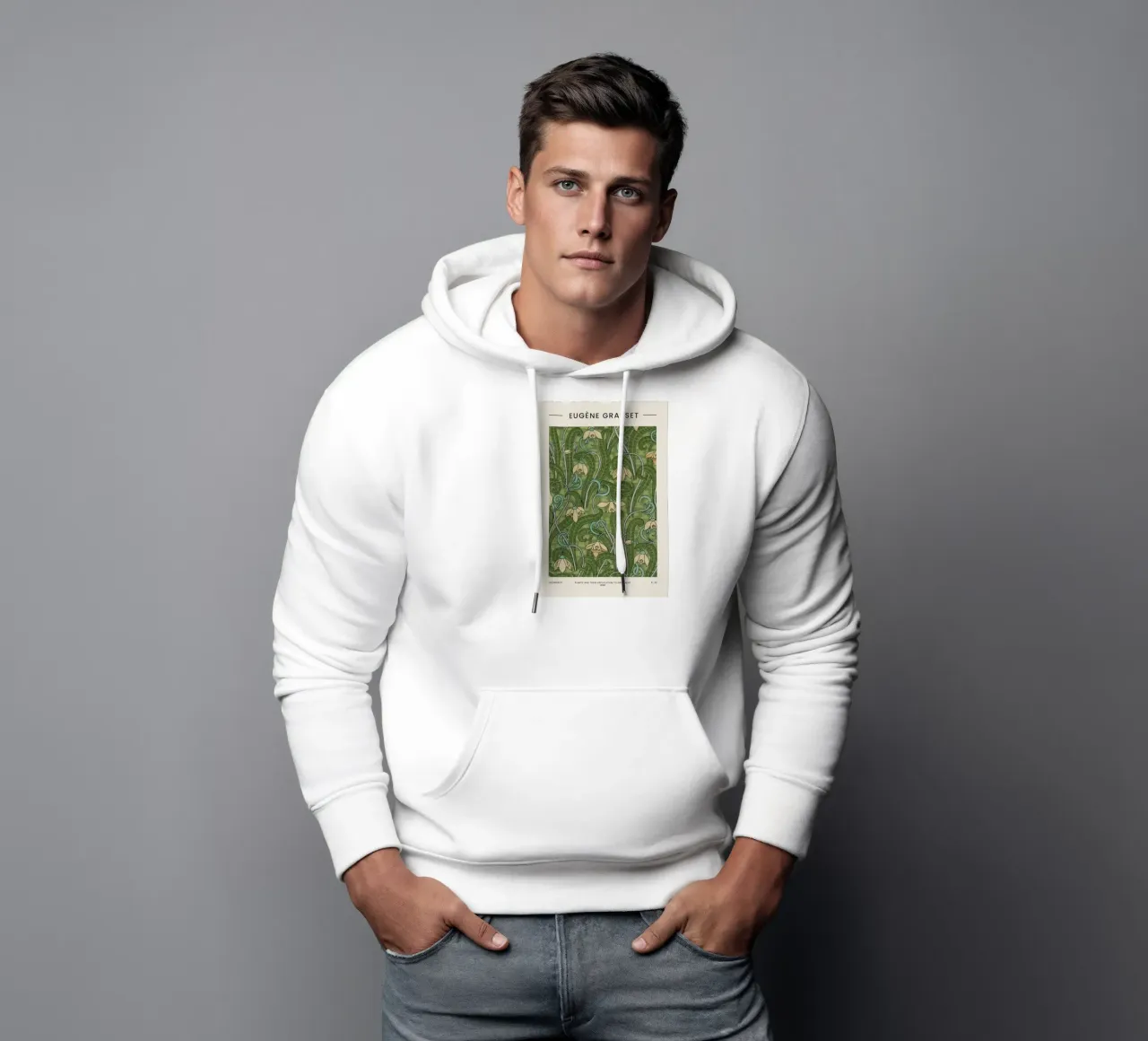 Grasset - Snowdrop II felpa con cappuccio da Vintage by JUNIQE