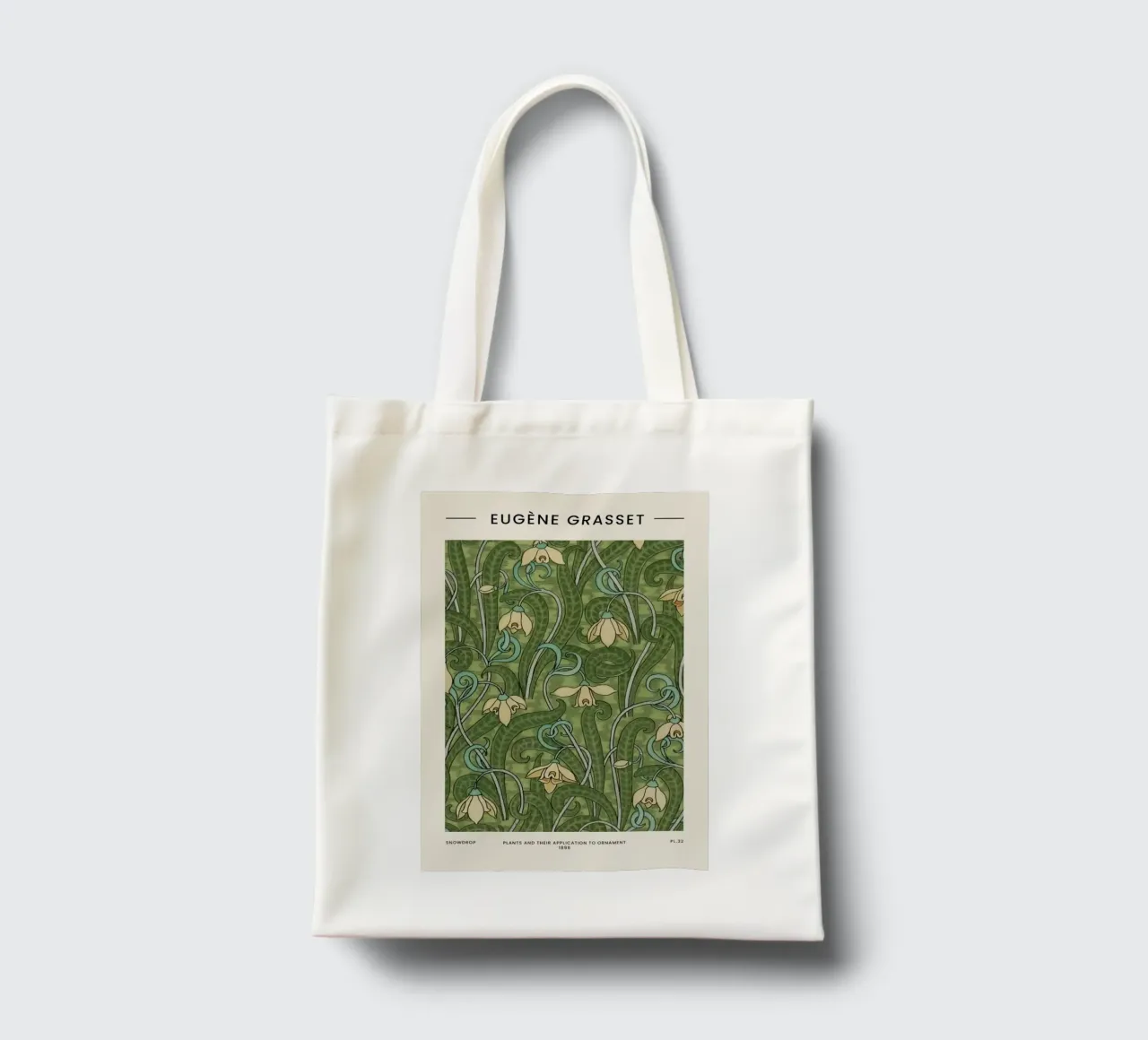 Grasset - Snowdrop II borsa in juta da Vintage by JUNIQE