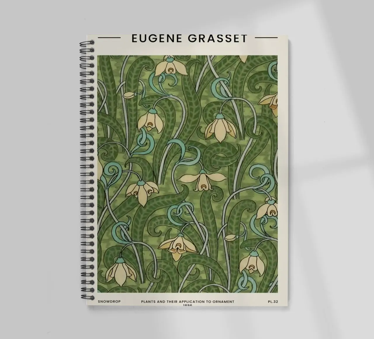 Grasset - Snowdrop II spiral notebook by Vintage by JUNIQE