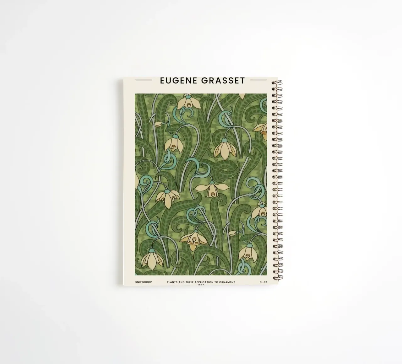Grasset - Snowdrop II spiral notebook by Vintage by JUNIQE