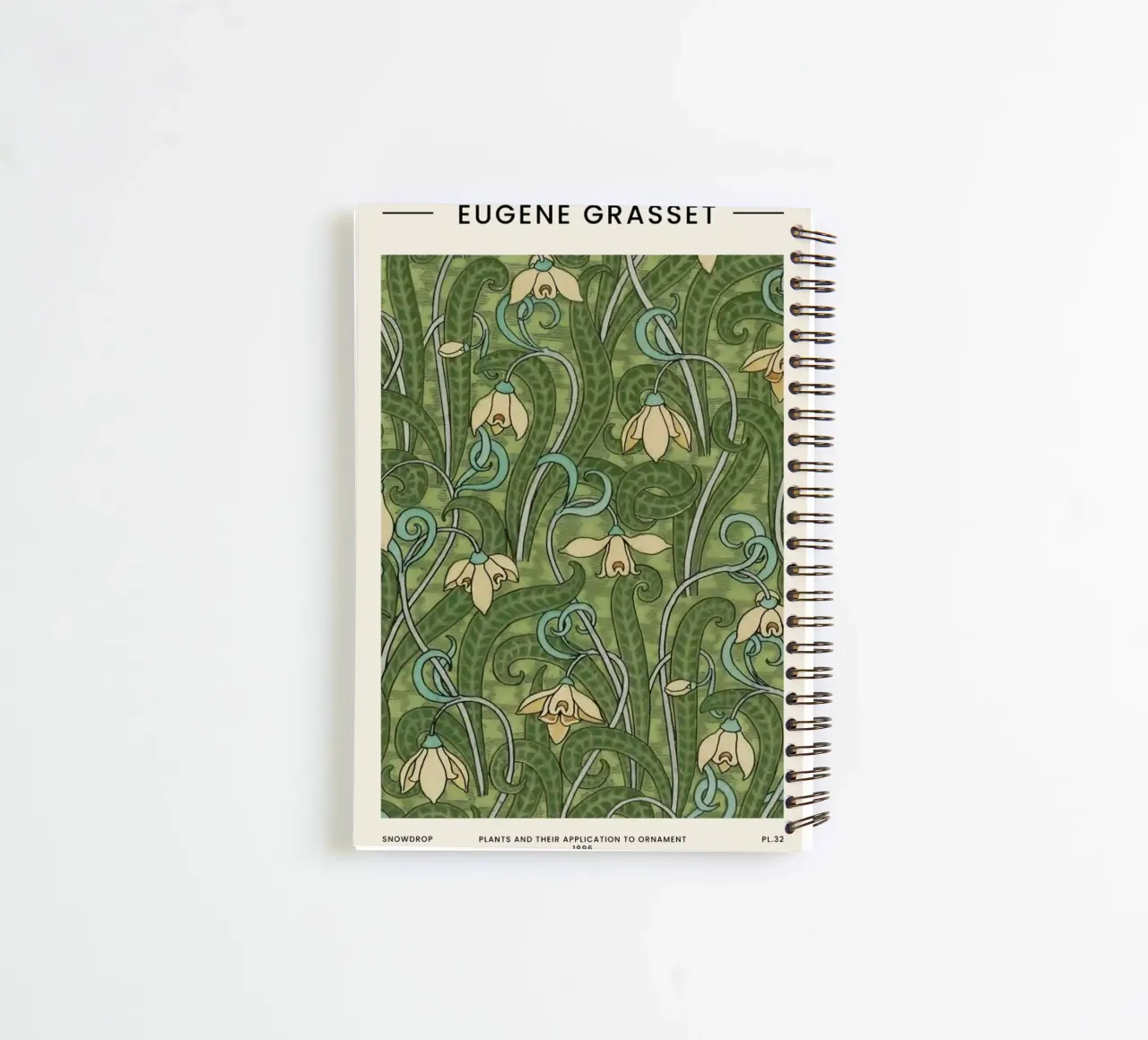 Grasset - Snowdrop II spiral notebook by Vintage by JUNIQE