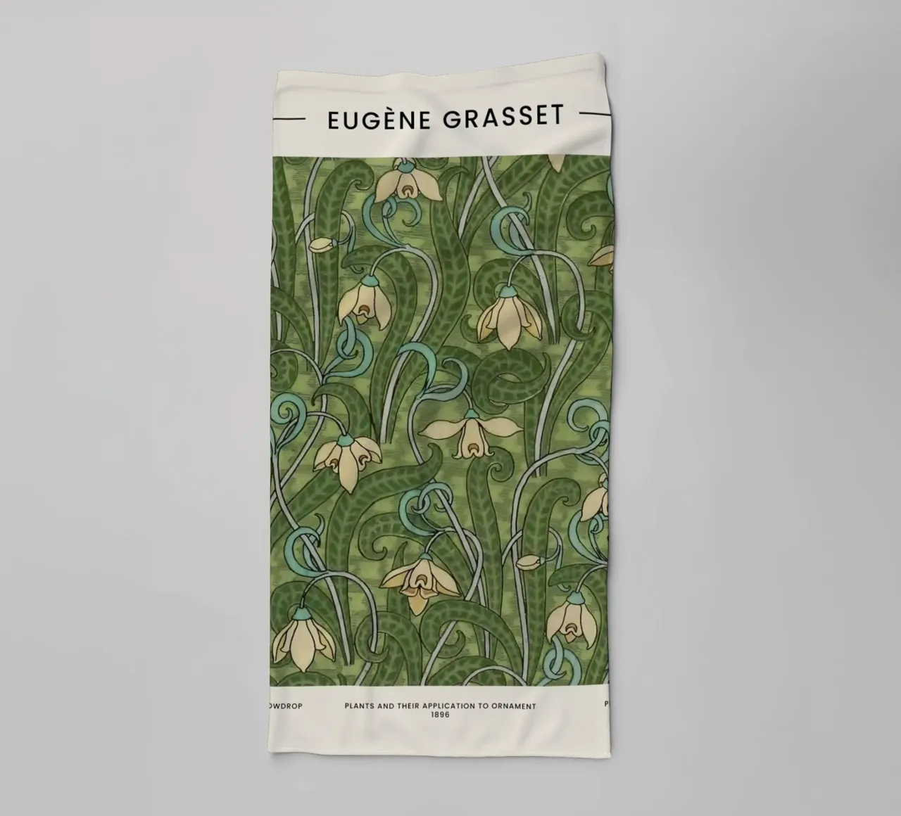 Grasset - Snowdrop II asciugamano da bagno da Vintage by JUNIQE