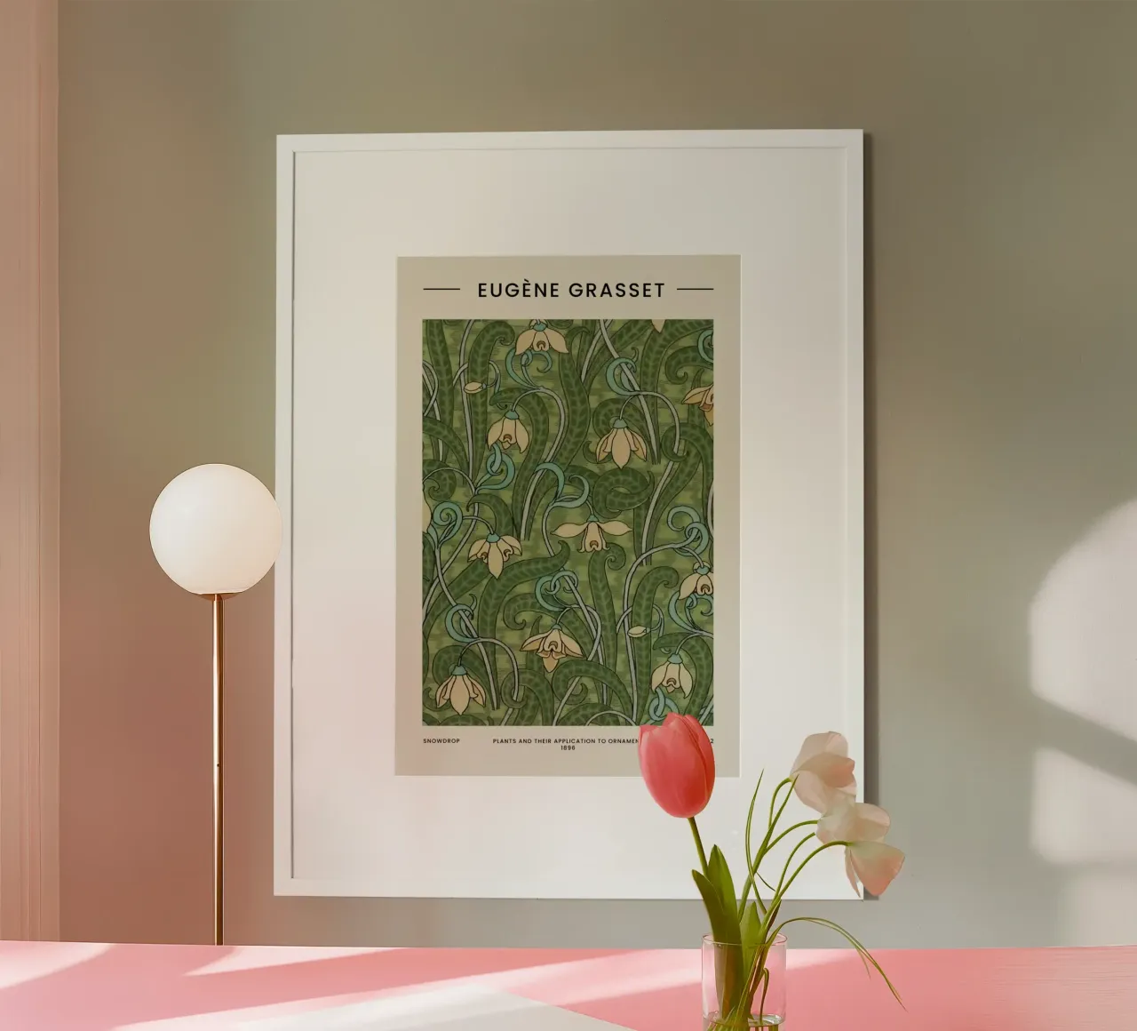 Grasset - Snowdrop II carta hahnemühle da Vintage by JUNIQE
