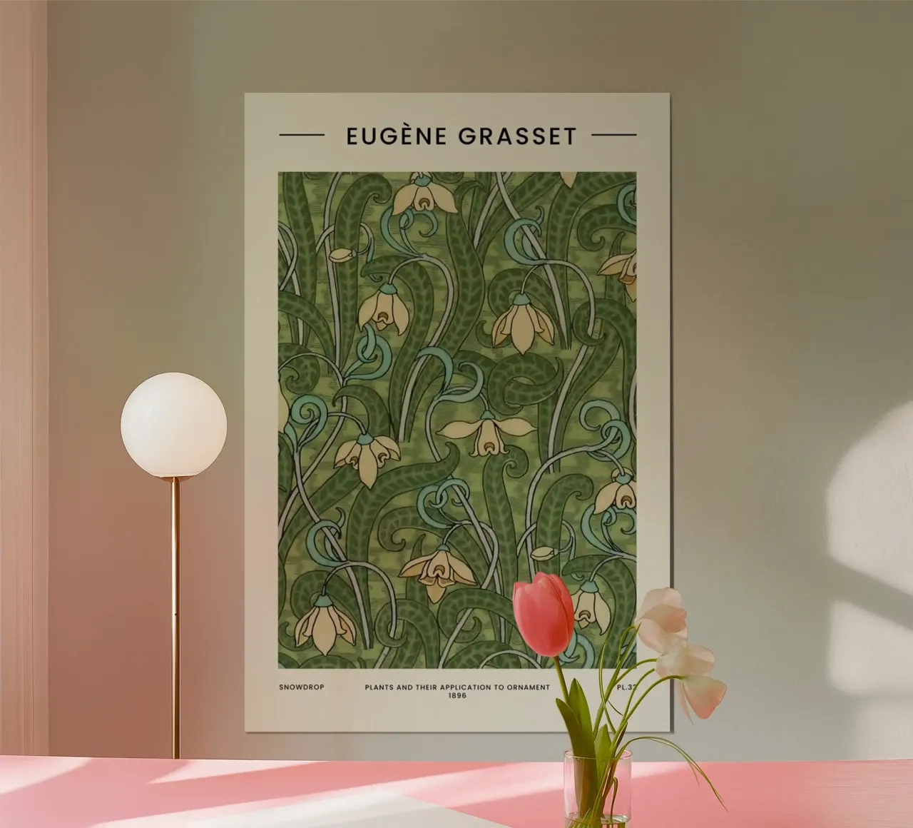 Grasset - Snowdrop II carta hahnemühle da Vintage by JUNIQE