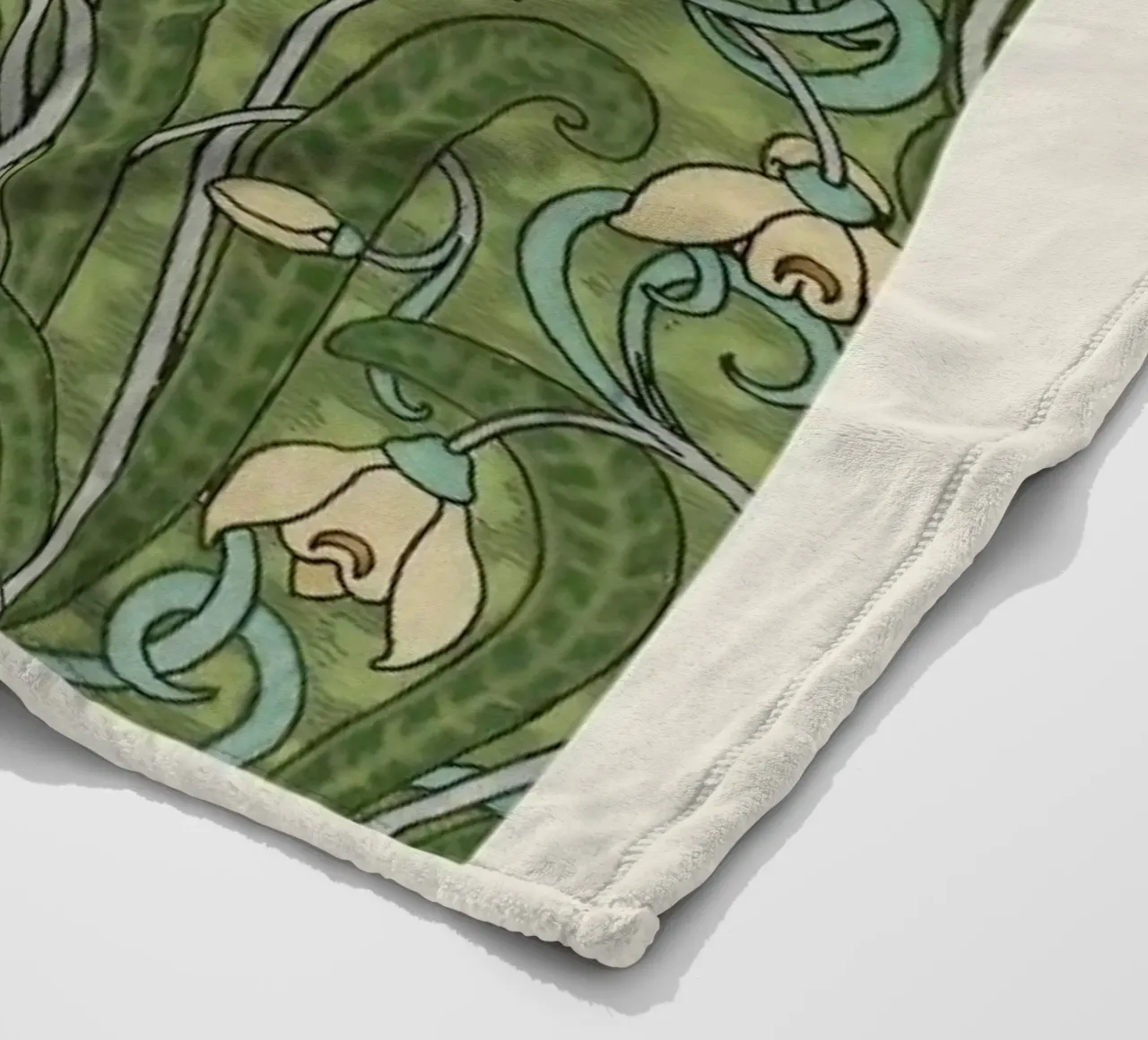 Grasset - Snowdrop II coperta in pile da Vintage by JUNIQE