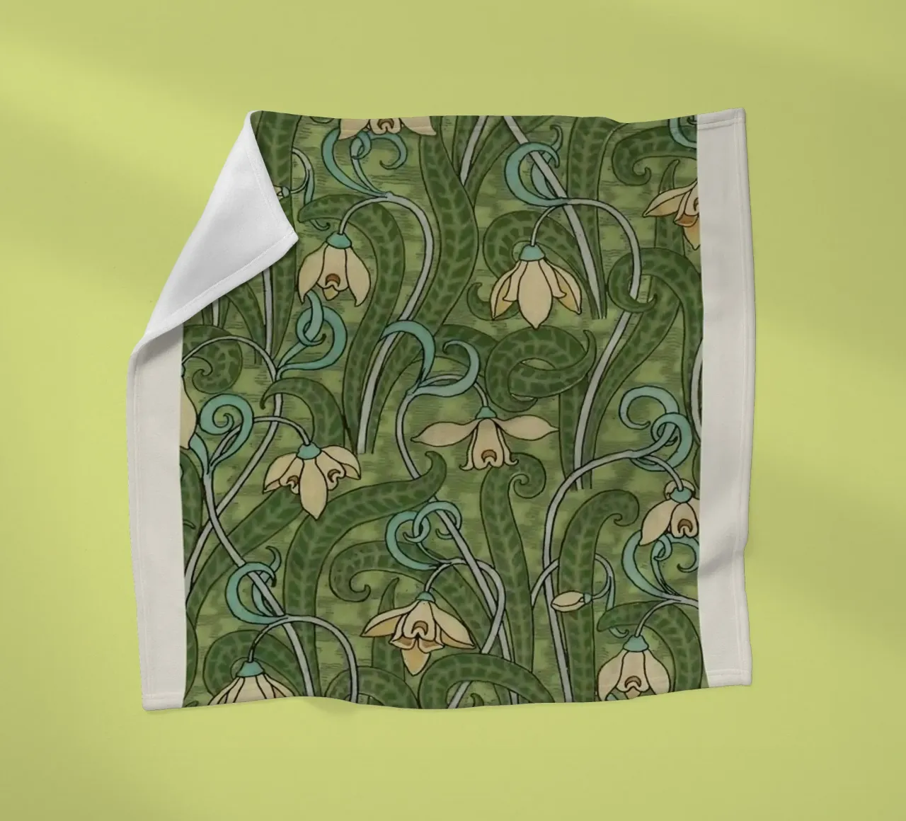 Grasset - Snowdrop II coperta in pile da Vintage by JUNIQE