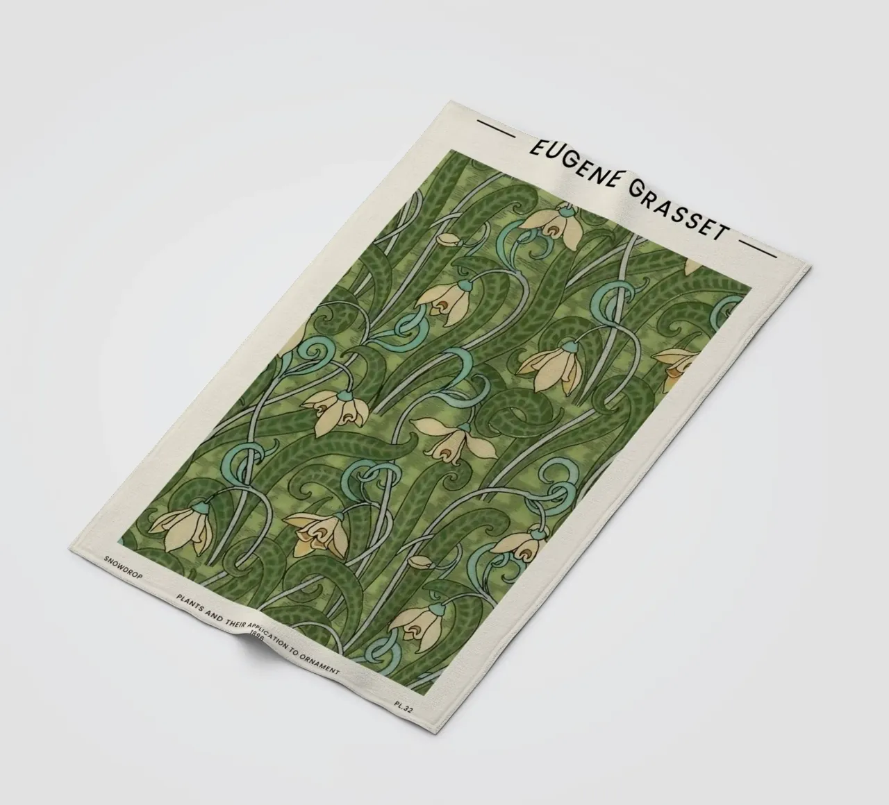 Grasset - Snowdrop II coperta in pile da Vintage by JUNIQE