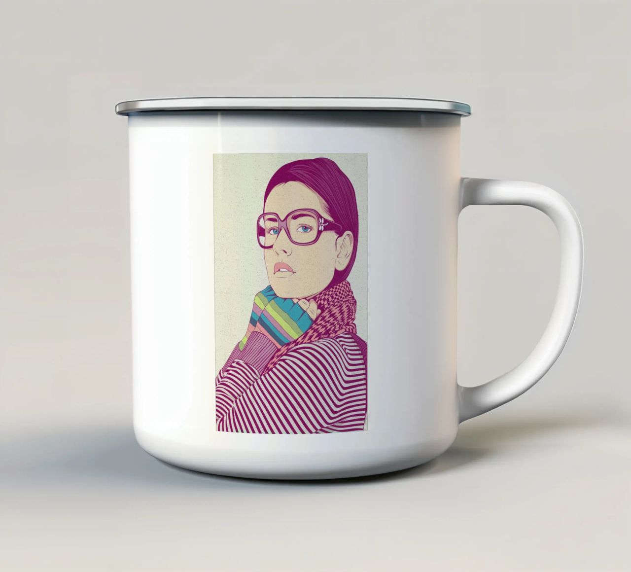 Just know Who I am tazza in smalto da Cranio Dsgn