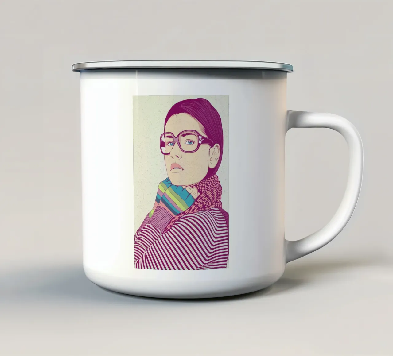 Just know Who I am tazza in smalto da Cranio Dsgn