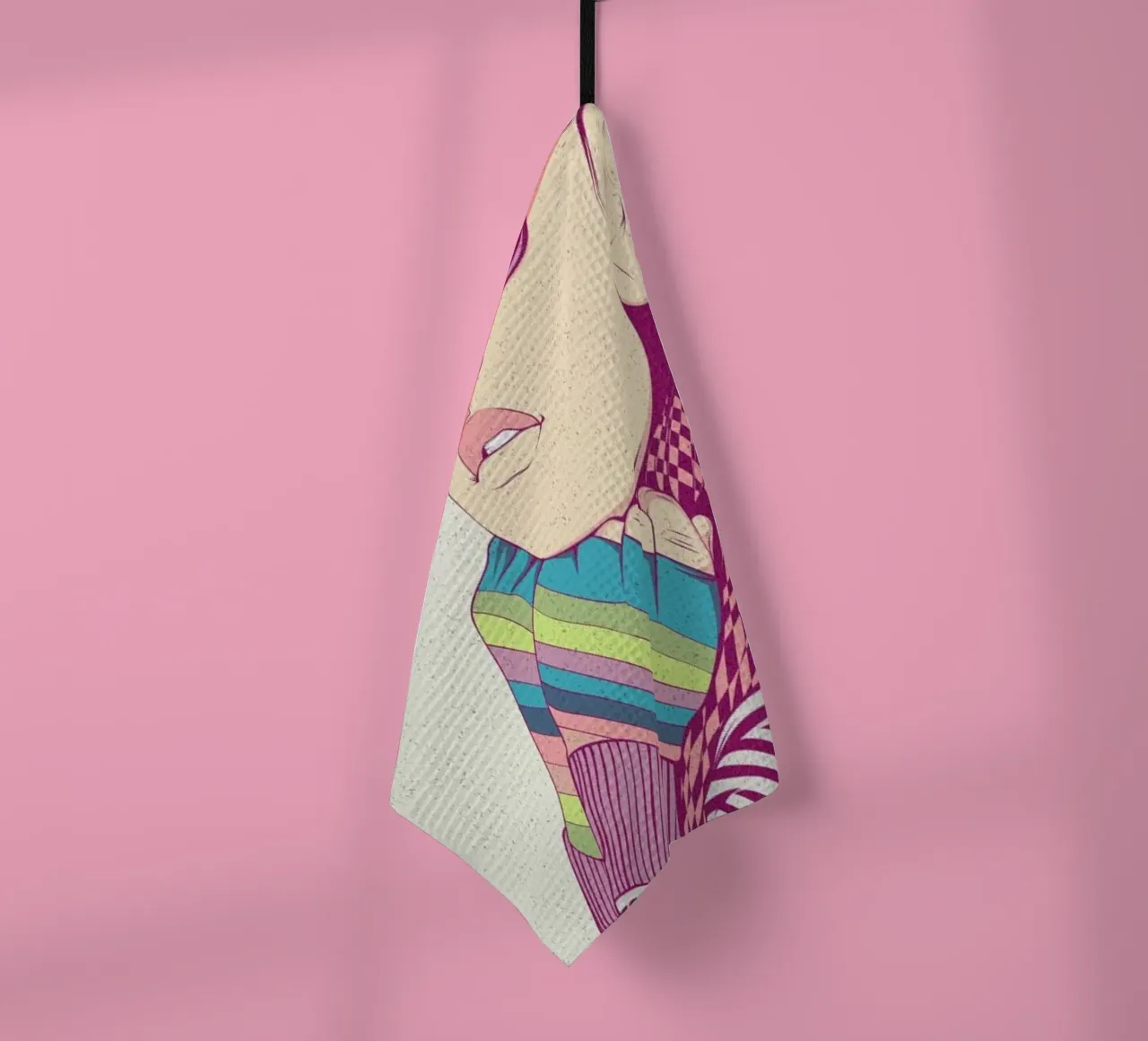 Just know Who I am tea towel by Cranio Dsgn