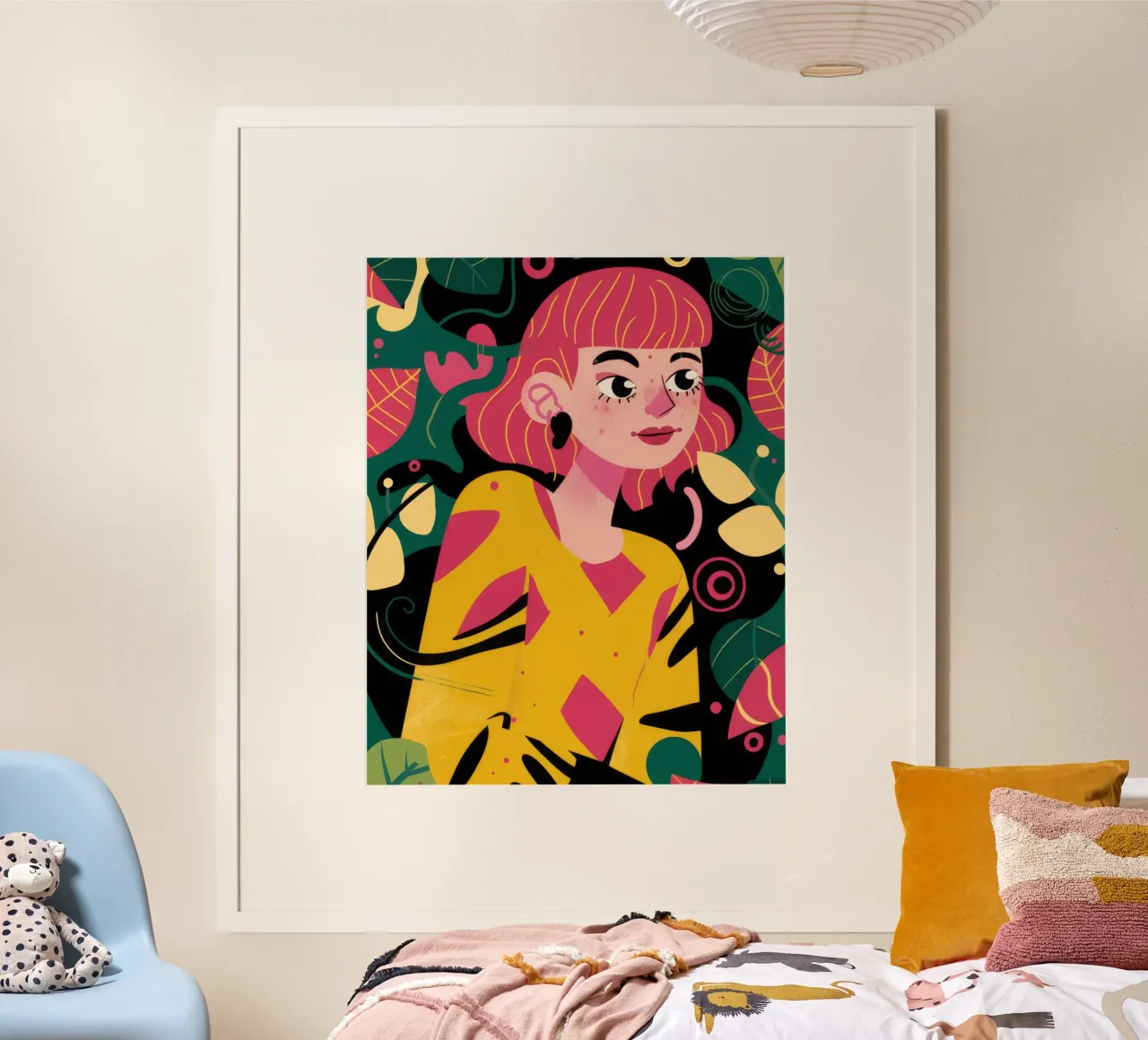 Capelli rosa pop carta hahnemühle da Paez Harmony