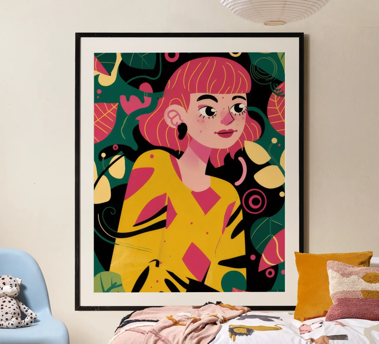 Capelli rosa pop carta hahnemühle da Paez Harmony