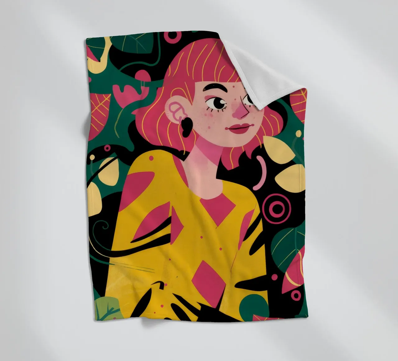Capelli rosa pop coperta in pile da Paez Harmony
