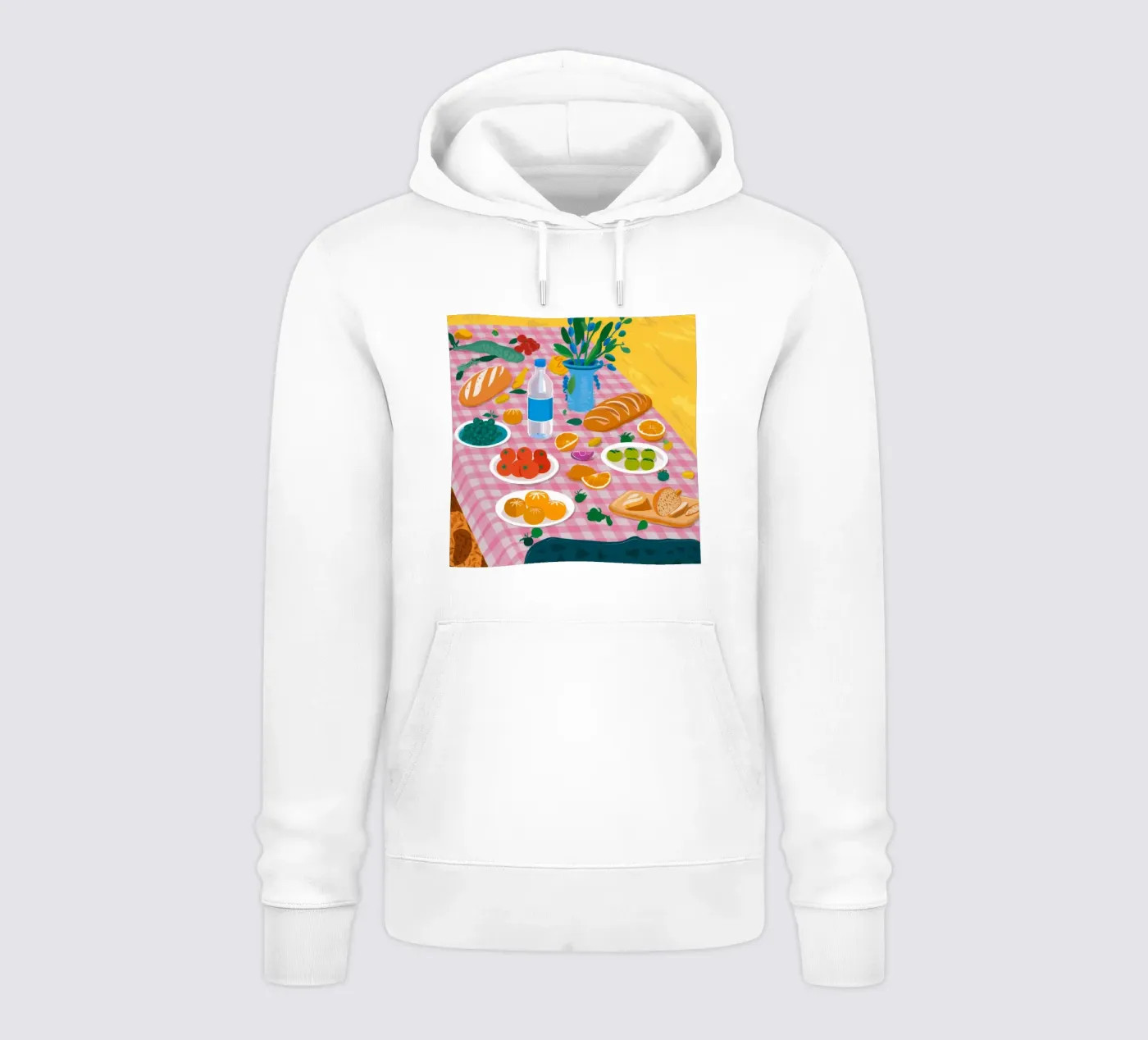 Bountiful Bread Table hoodie by Paez Harmony