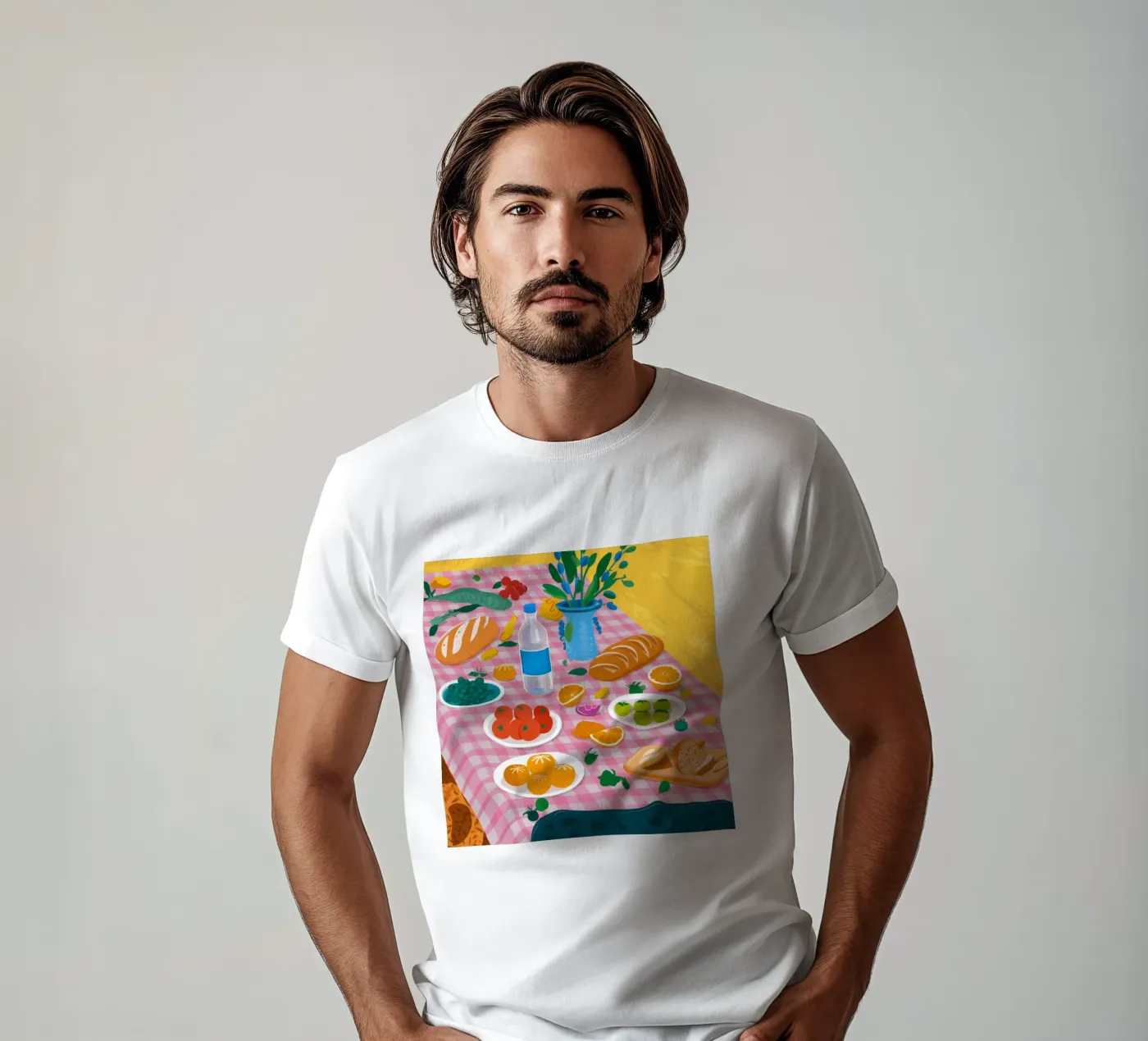 Bountiful Bread Table t-shirt by Paez Harmony