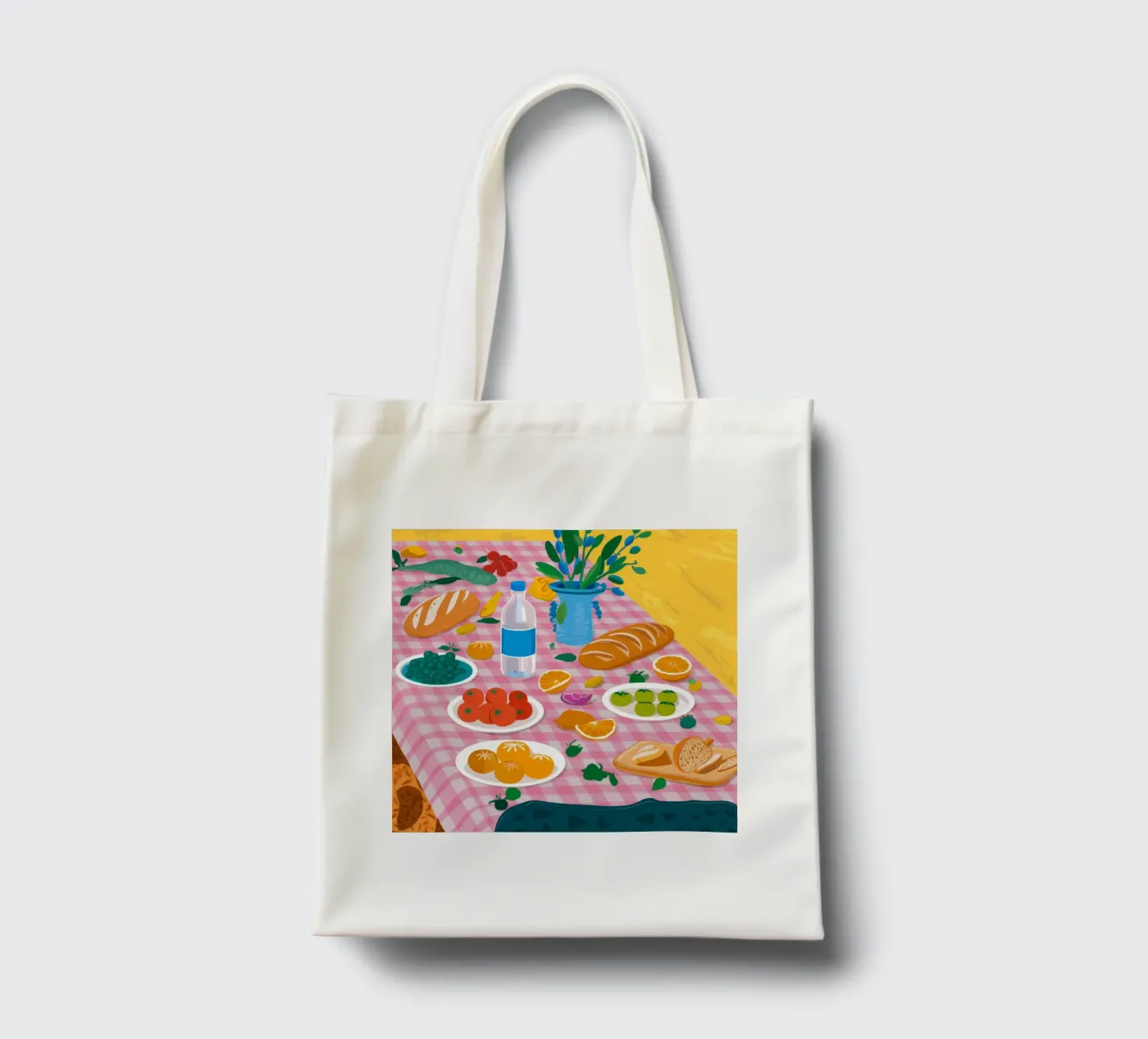 Bountiful Bread Table tote bag by Paez Harmony