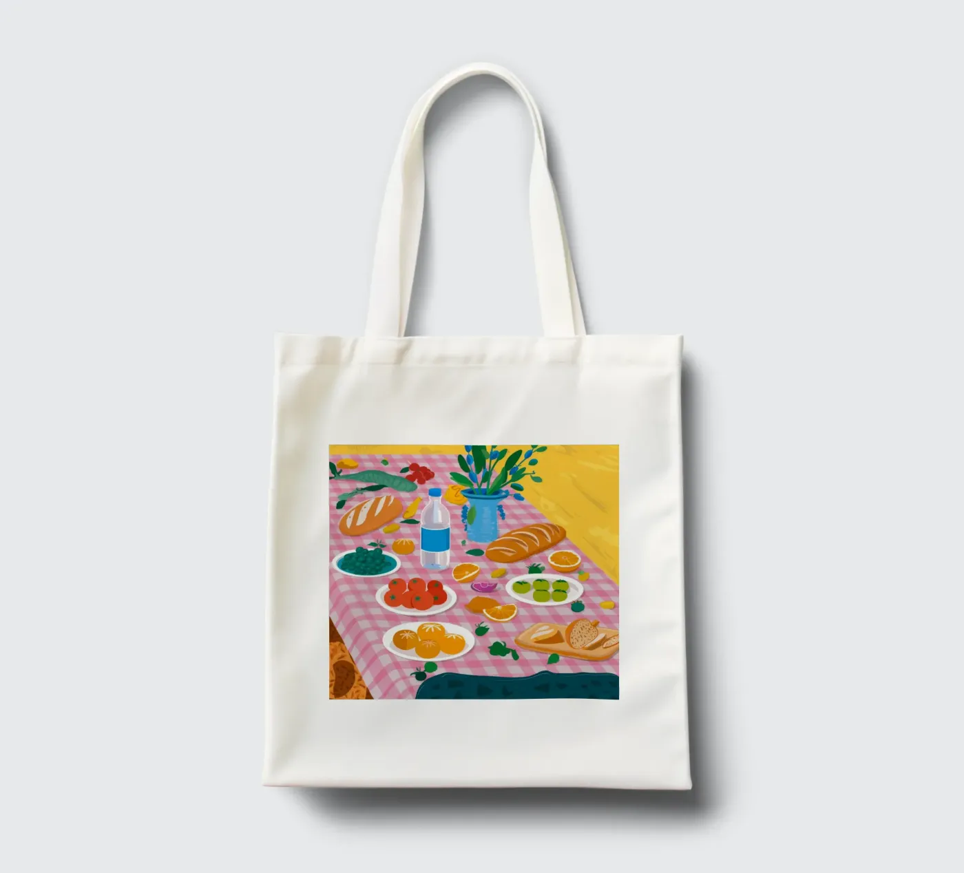 Bountiful Bread Table tote bag by Paez Harmony