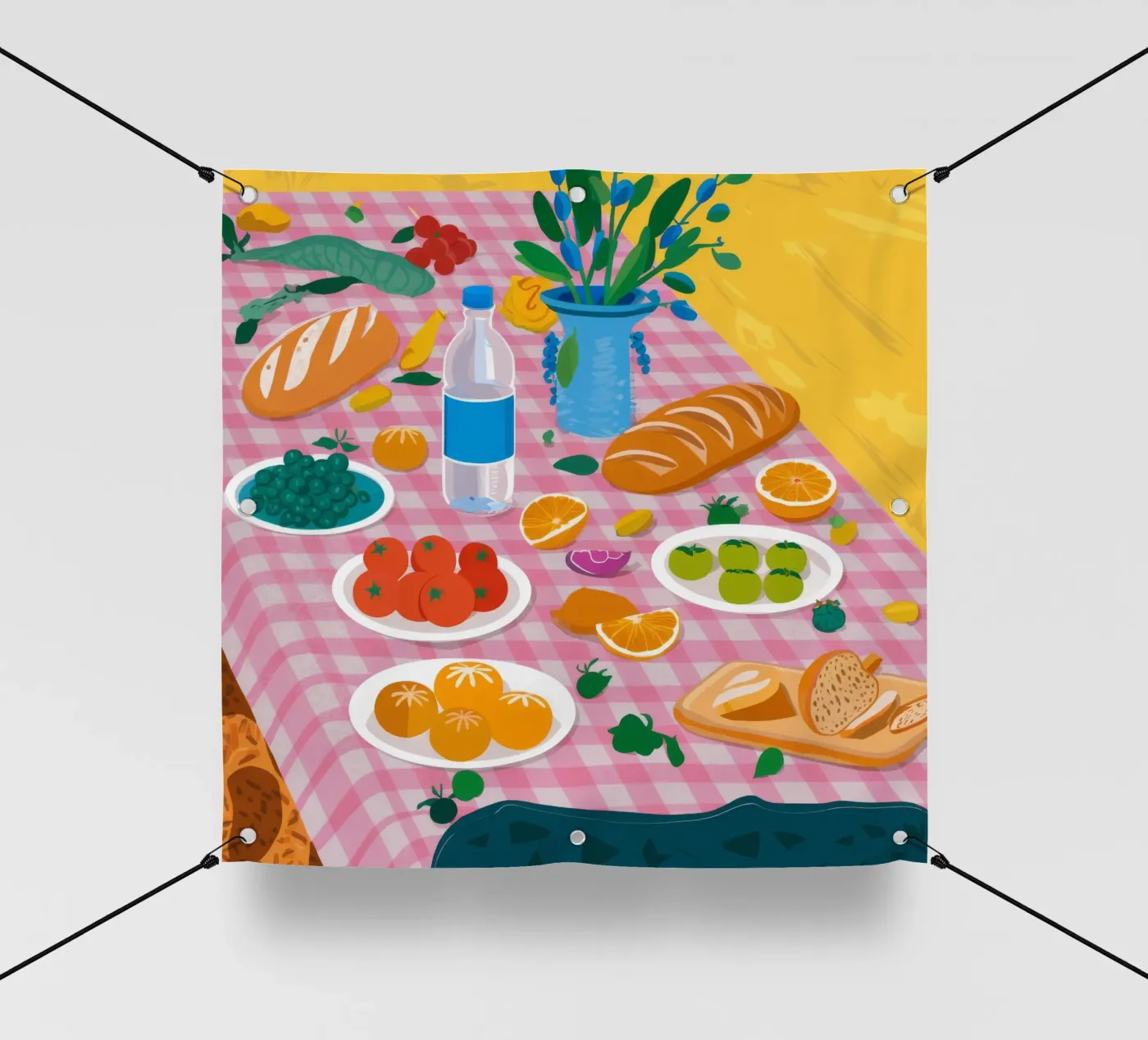 Bountiful Bread Table pvc cover by Paez Harmony