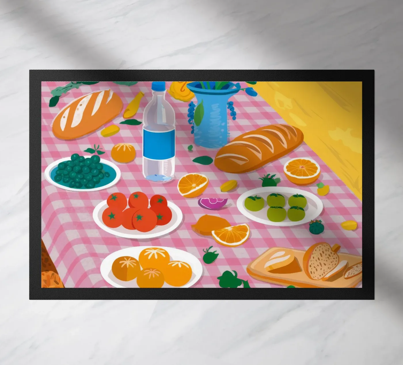 Bountiful Bread Table Fußmatte von Paez Harmony