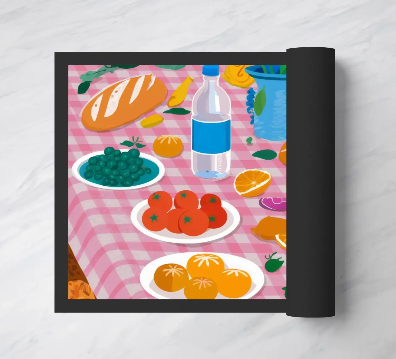 Bountiful Bread Table Fußmatte von Paez Harmony