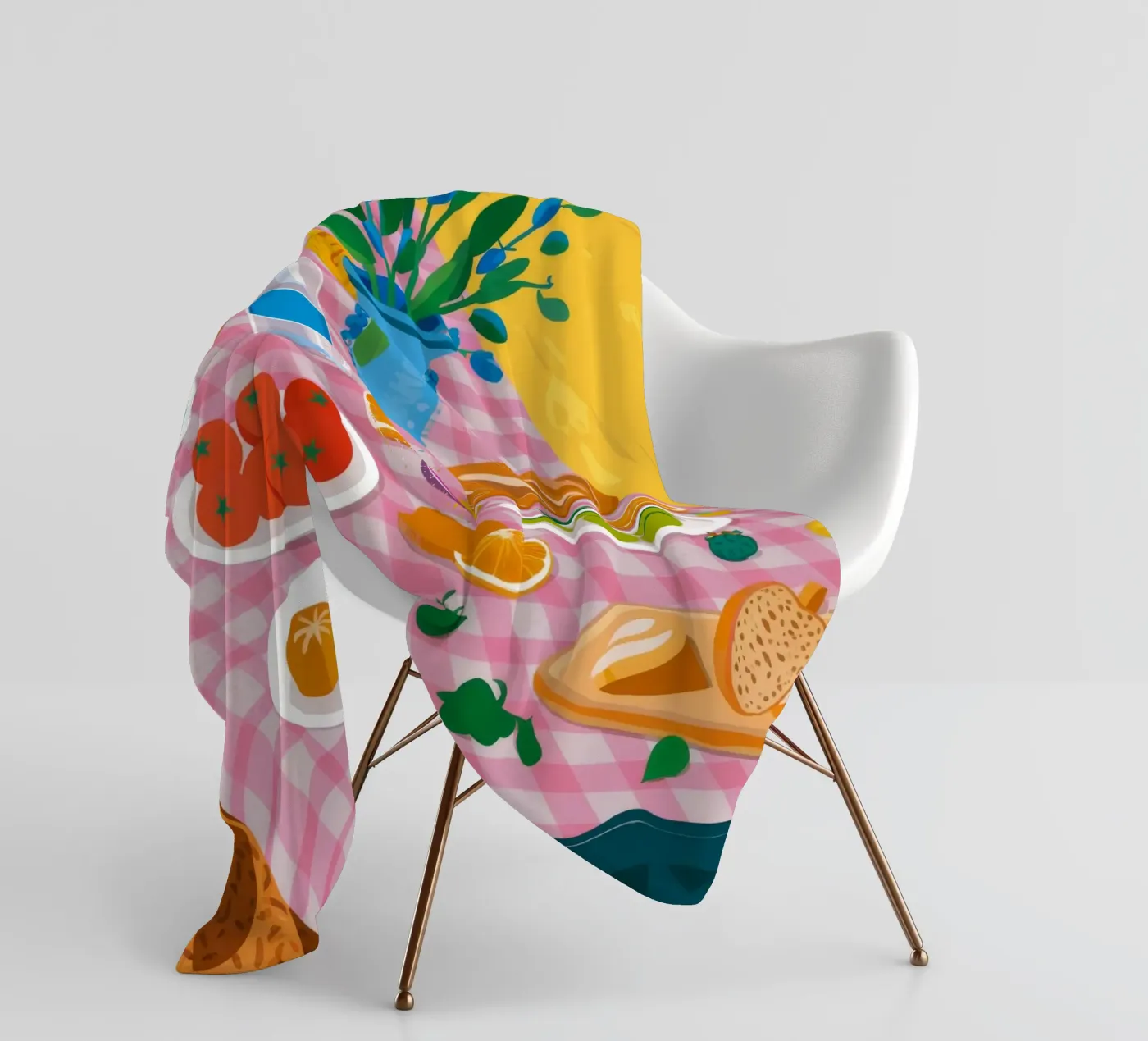 Bountiful Bread Table Fleecedecke von Paez Harmony