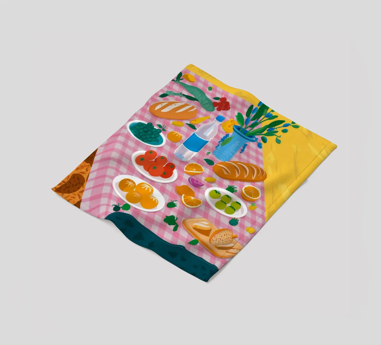 Bountiful Bread Table Fleecedecke von Paez Harmony