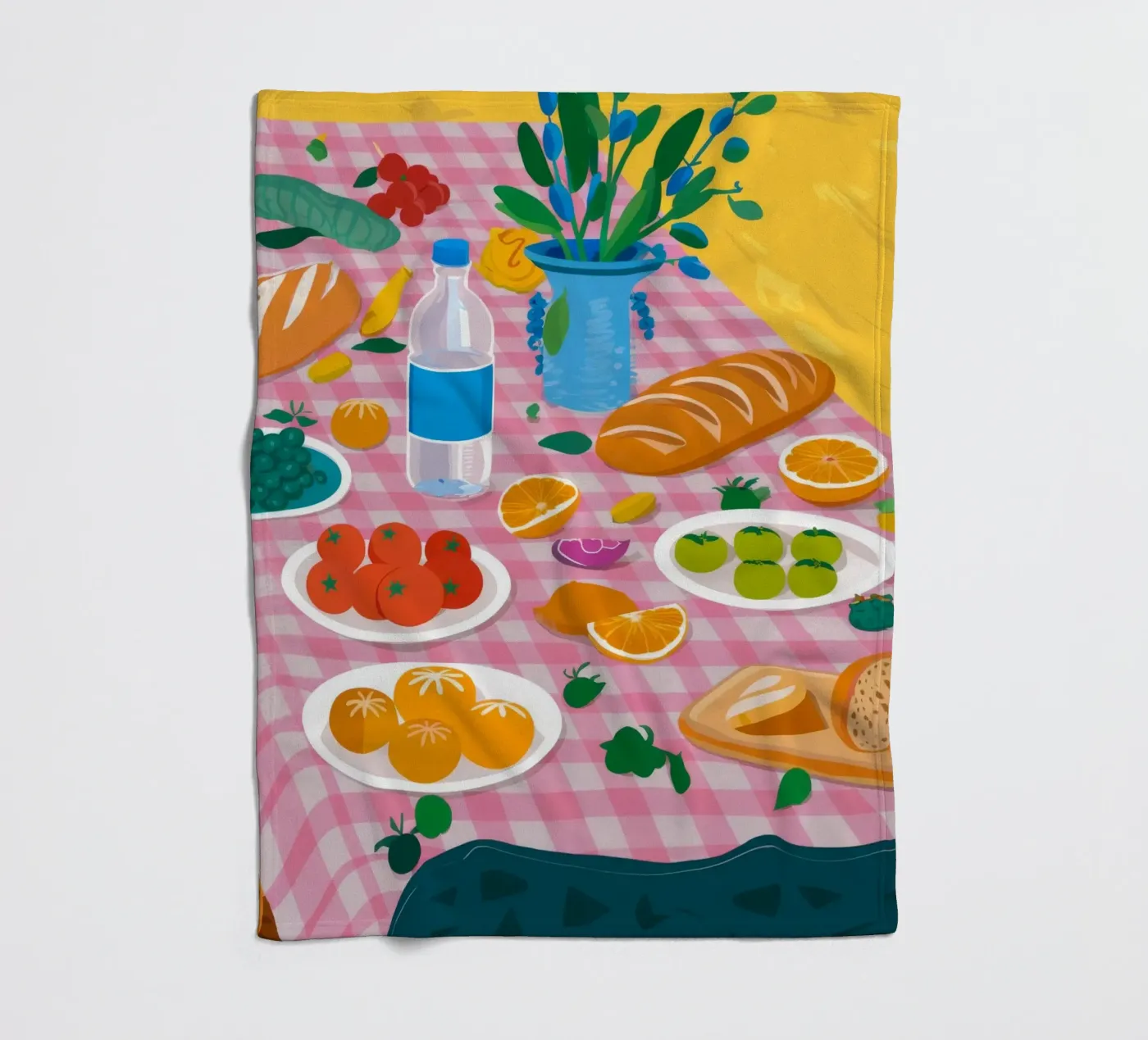 Bountiful Bread Table Fleecedecke von Paez Harmony