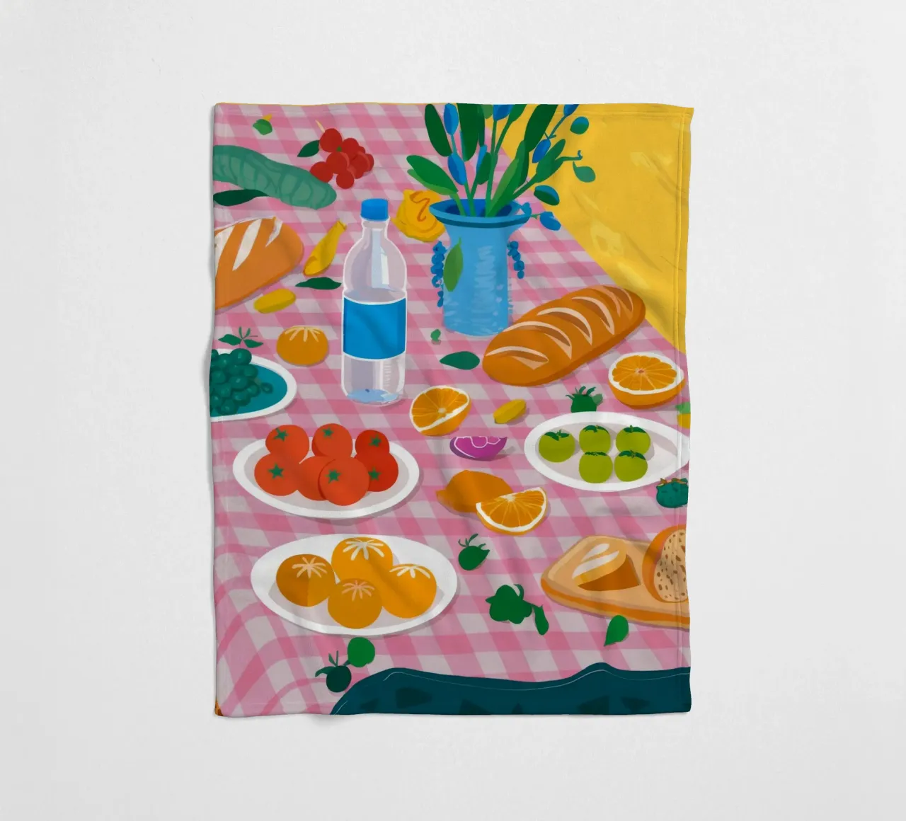 Bountiful Bread Table Fleecedecke von Paez Harmony