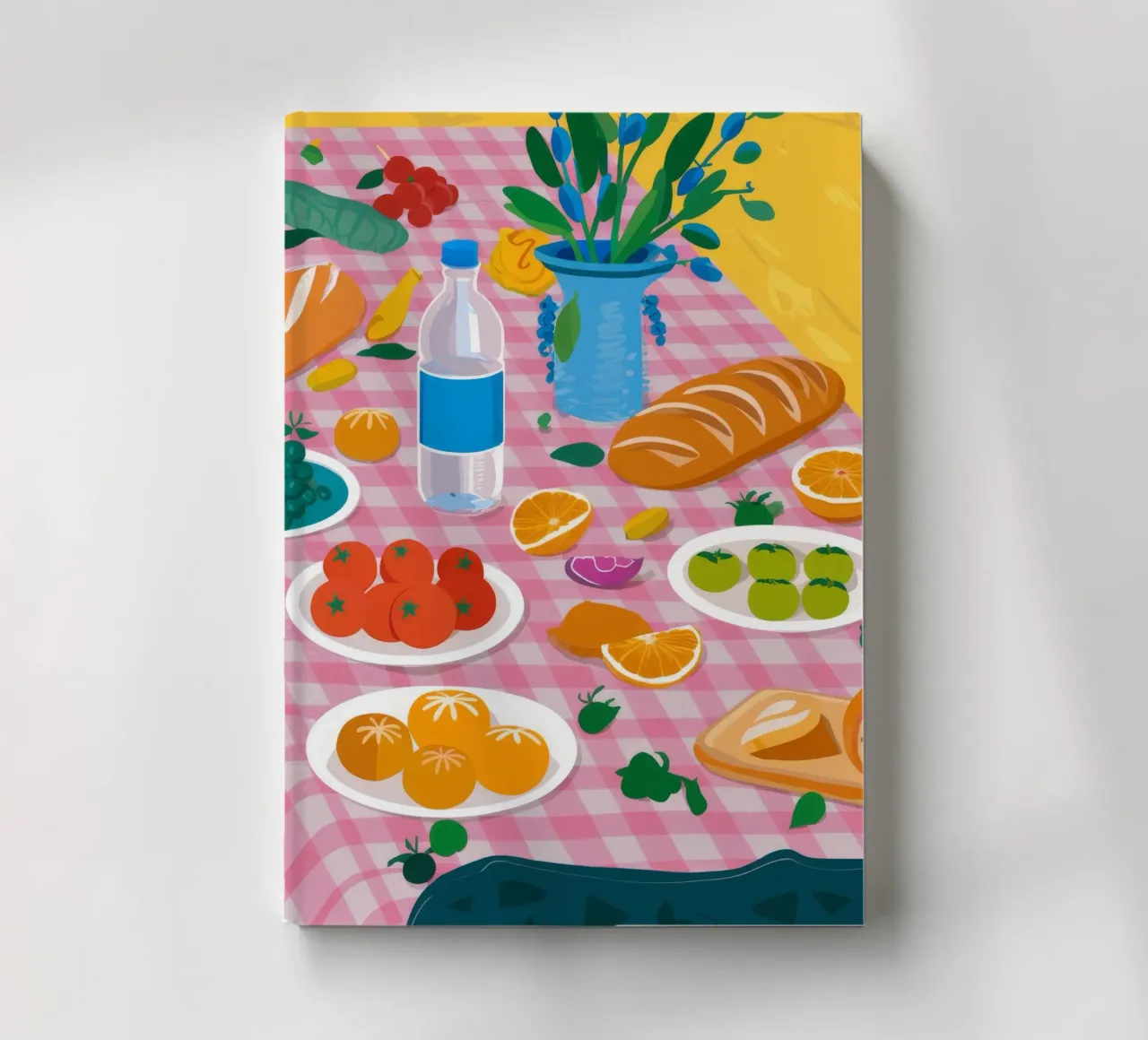 Bountiful Bread Table notebook by Paez Harmony