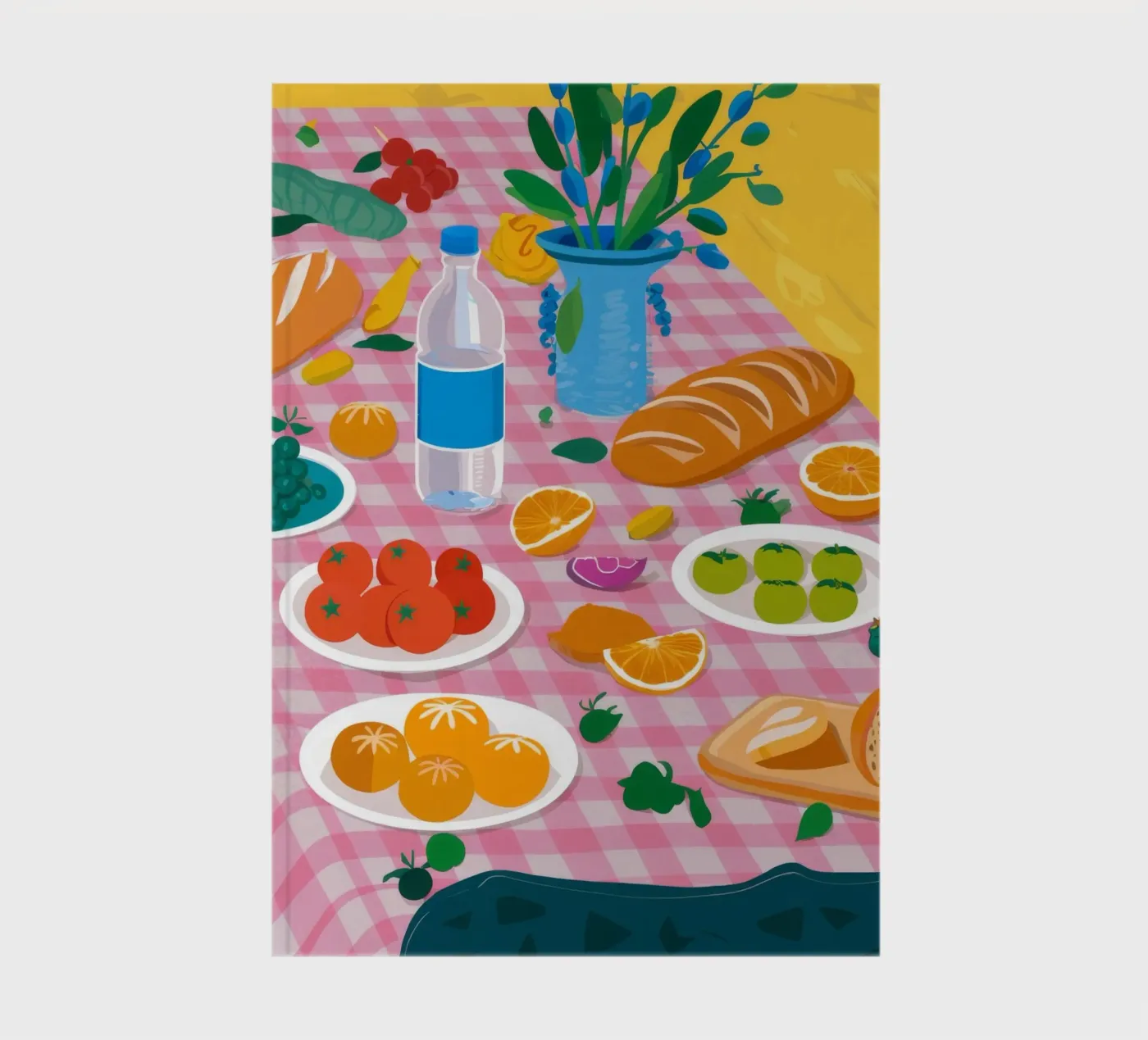 Bountiful Bread Table notebook by Paez Harmony