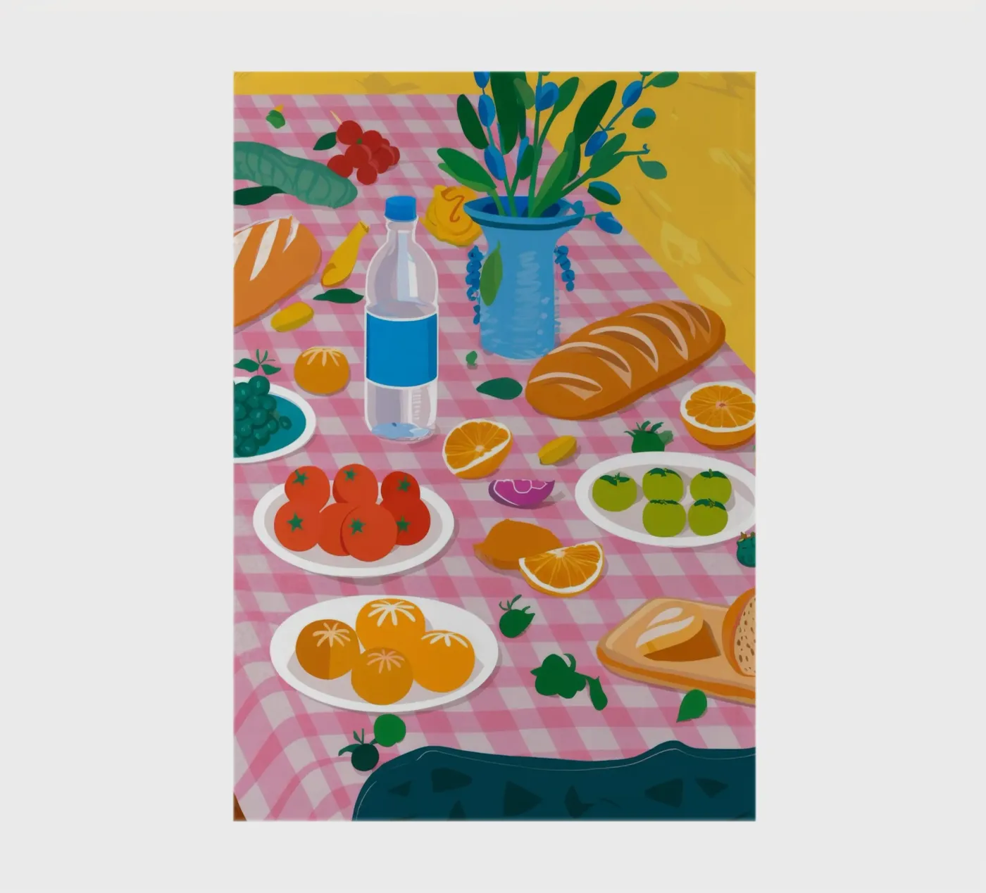 Bountiful Bread Table notebook by Paez Harmony