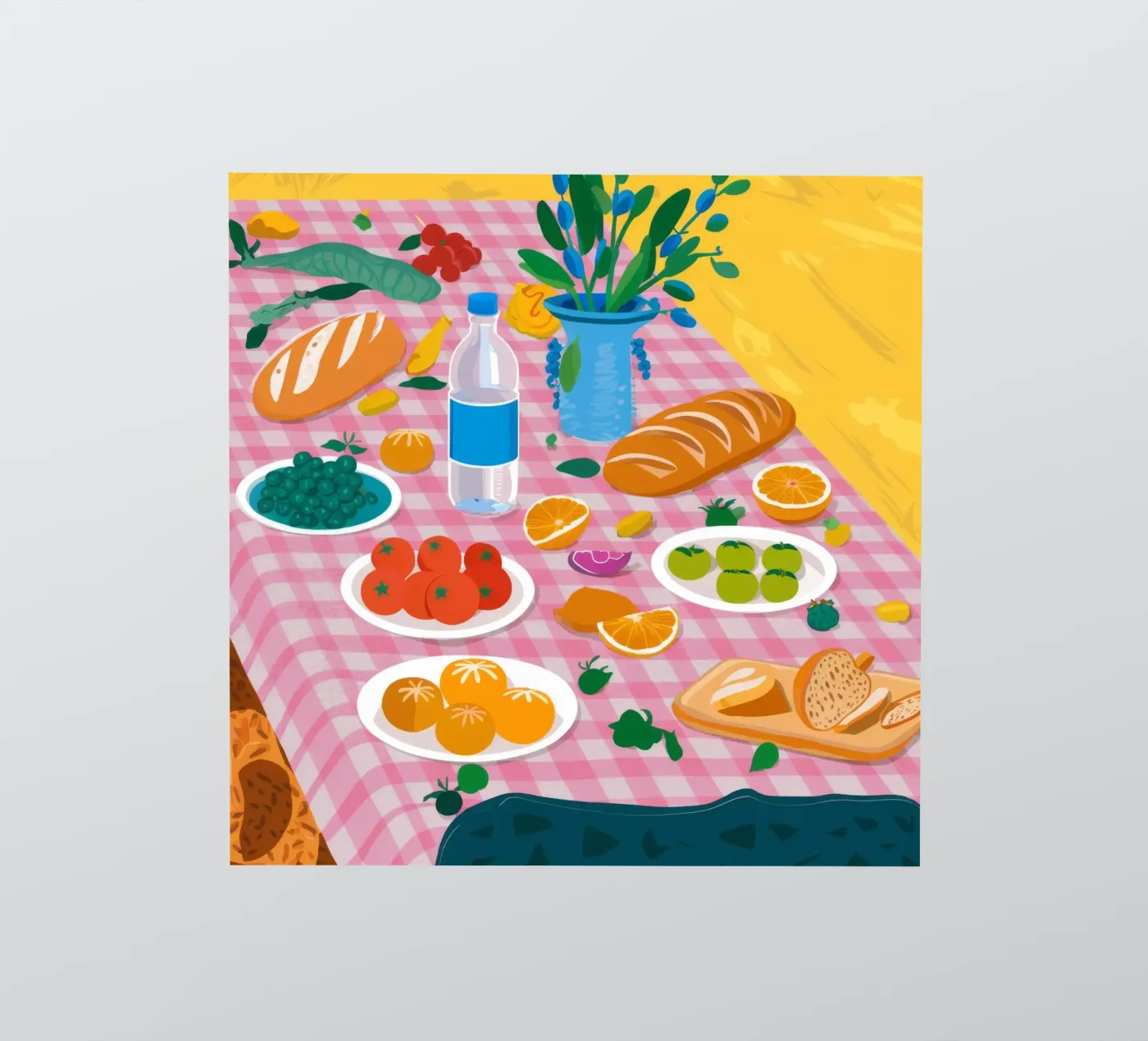 Bountiful Bread Table Sticker von Paez Harmony