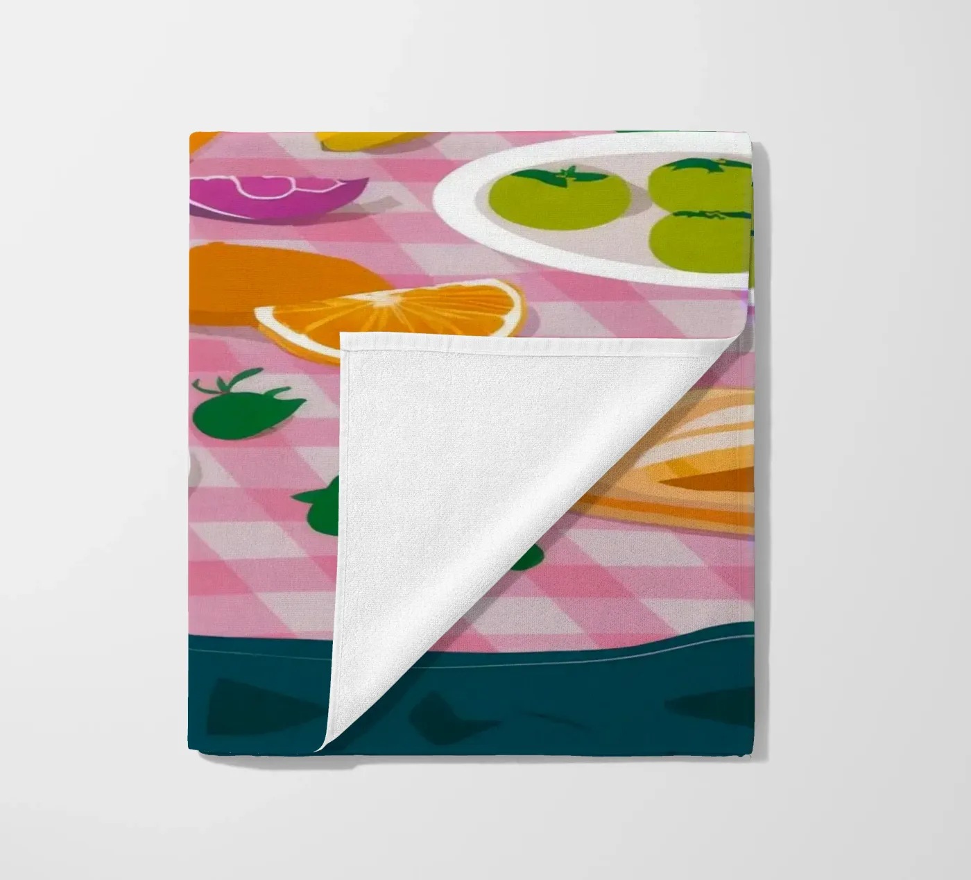 Bountiful Bread Table beach towel by Paez Harmony