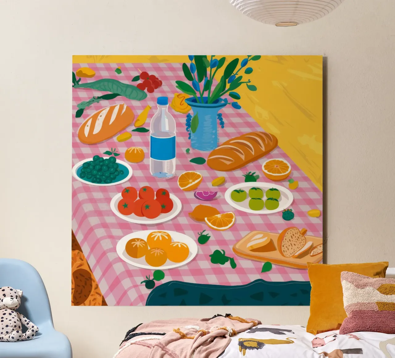 Bountiful Bread Table forex plate by Paez Harmony