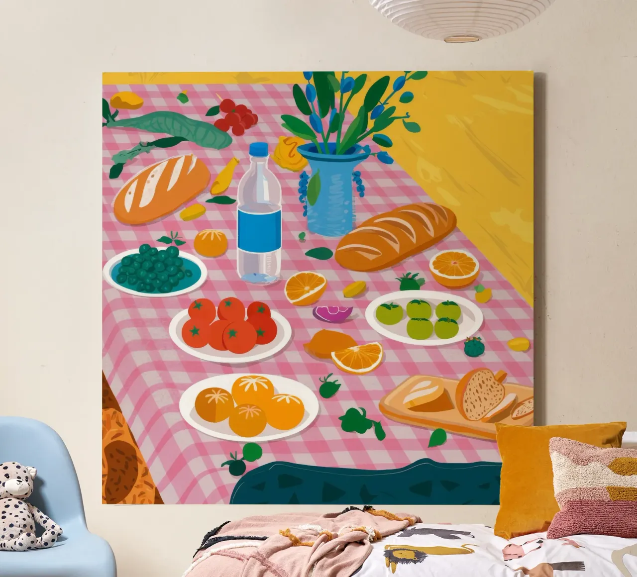 Bountiful Bread Table canvas by Paez Harmony