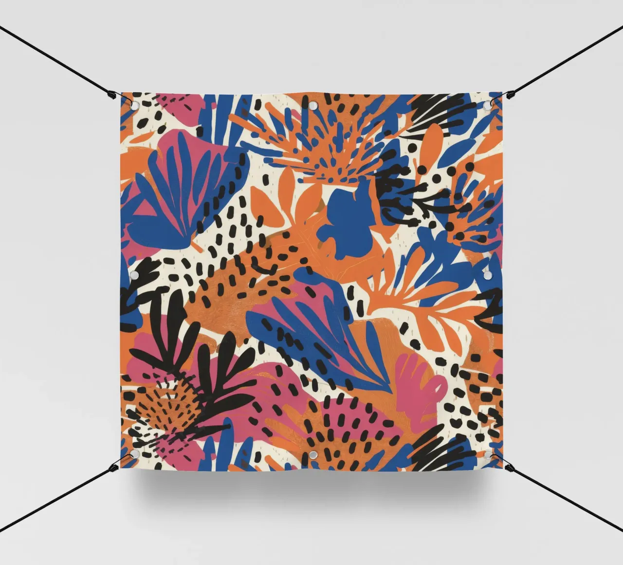 Fusione floreale leopardata telo in pvc da Haven Mirage