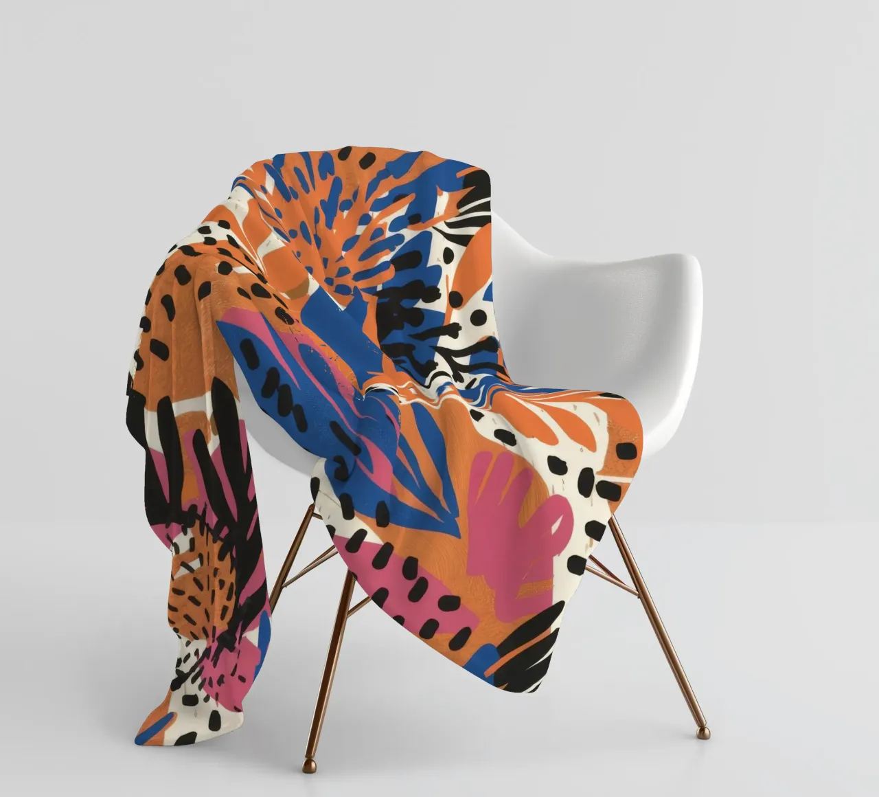 Fusione floreale leopardata coperta in pile da Haven Mirage