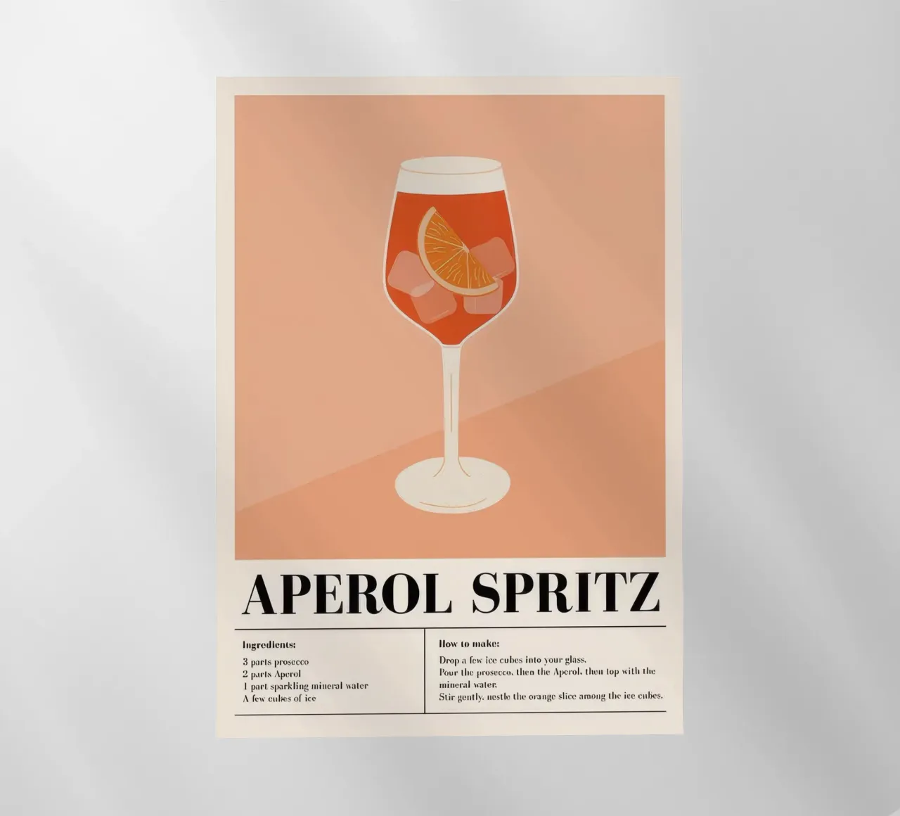 cocktail aperol spritz pellicola backlit da Beauty wall