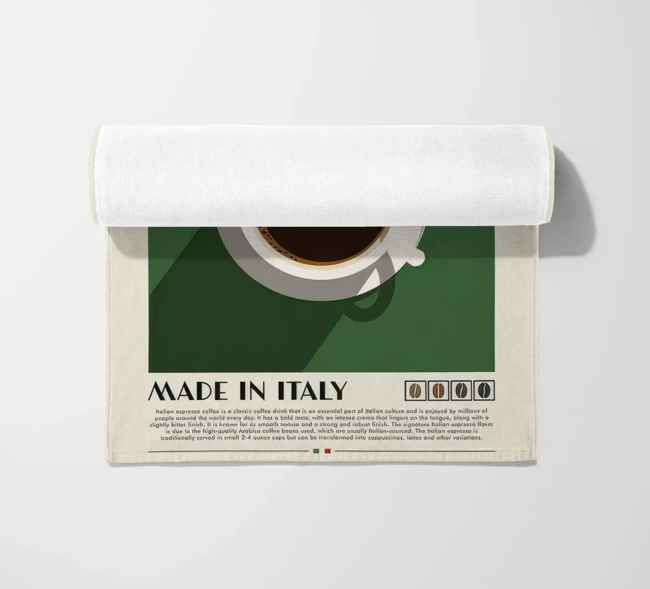 caffè espresso telo mare da Beauty wall