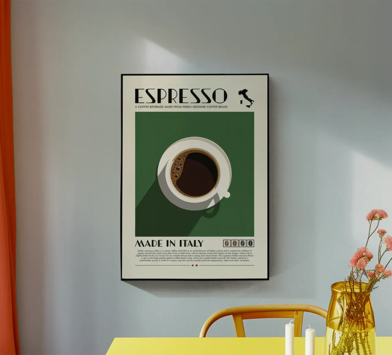 caffè espresso plexiglass da Beauty wall