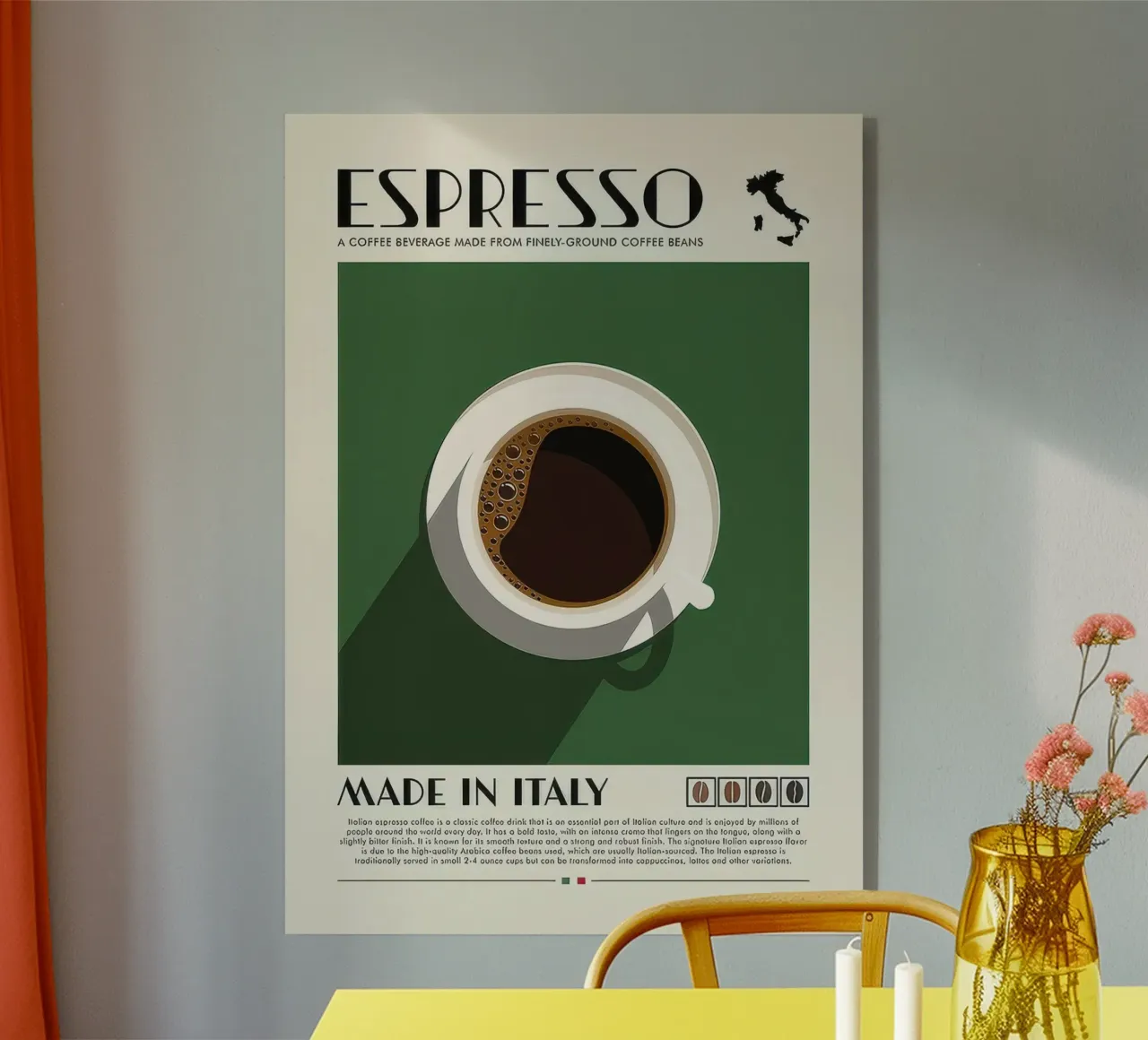 caffè espresso plexiglass da Beauty wall