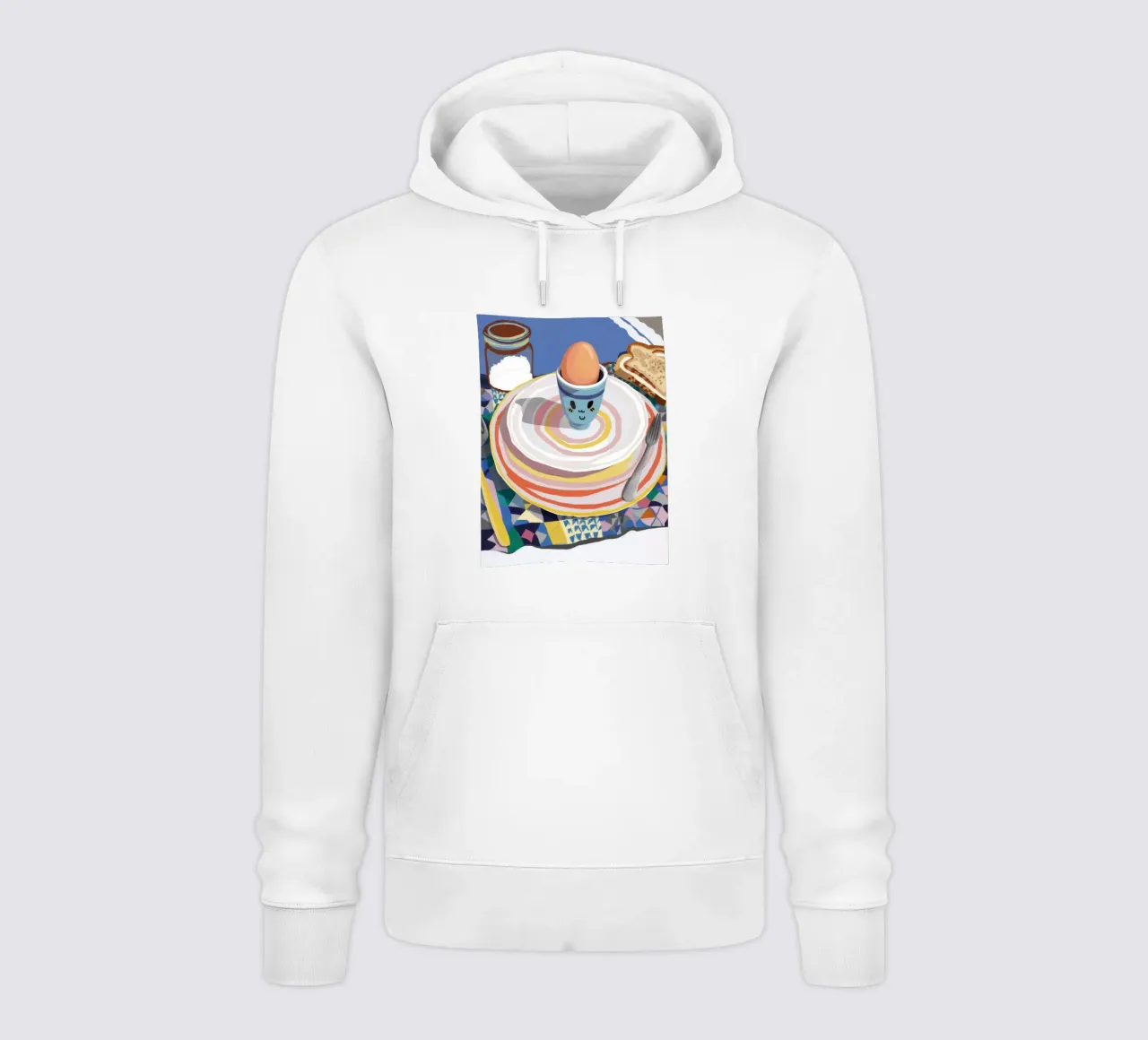 Colazione con piatto a righe felpa con cappuccio da Haven Mirage