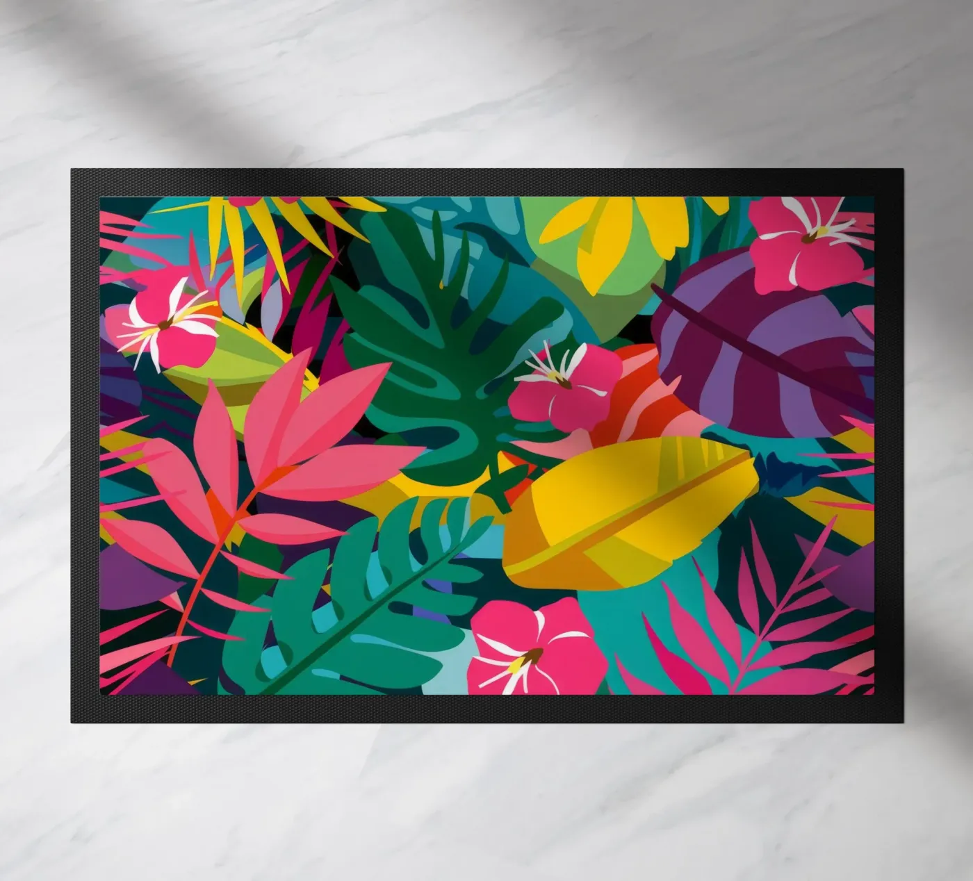 Mango Leaf Night doormat by Paez Harmony