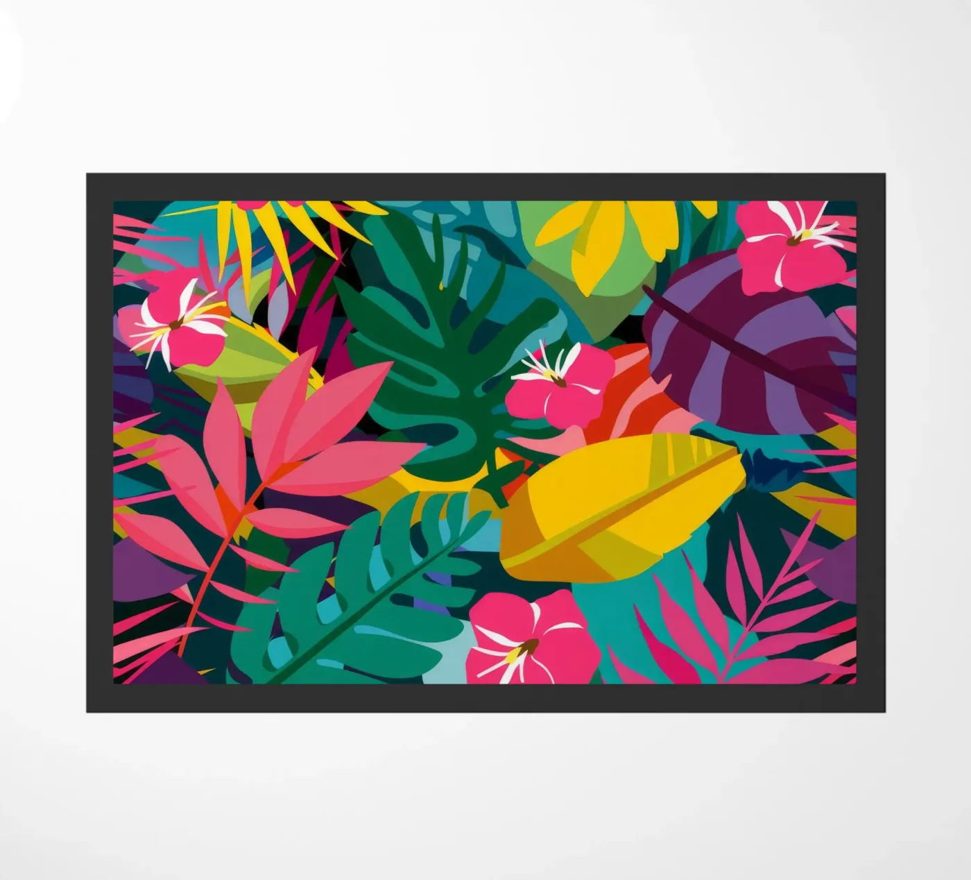 Mango Leaf Night doormat by Paez Harmony
