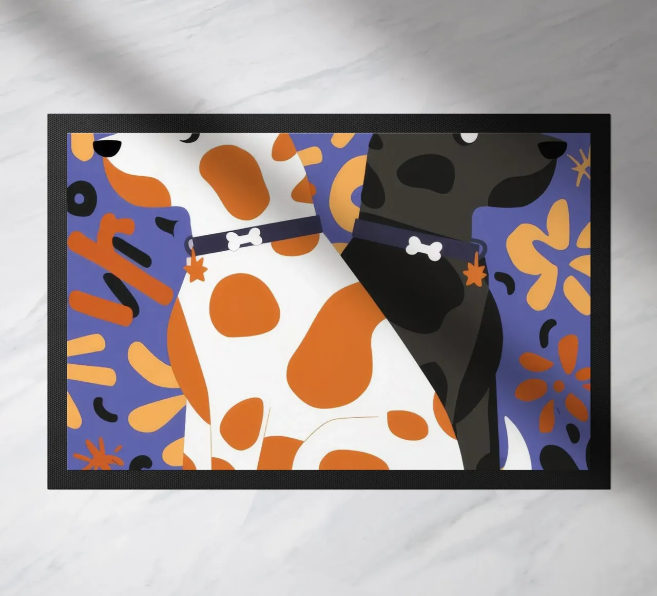 Spotted Dogs Duo Fußmatte von Haven Mirage
