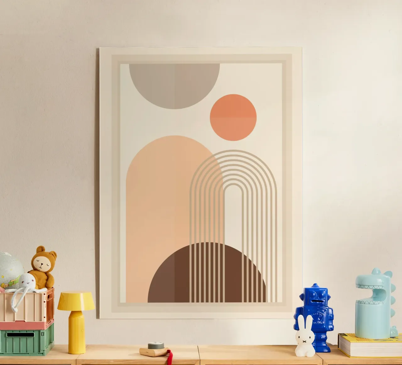 Kalm Vormen acryl van Gaite