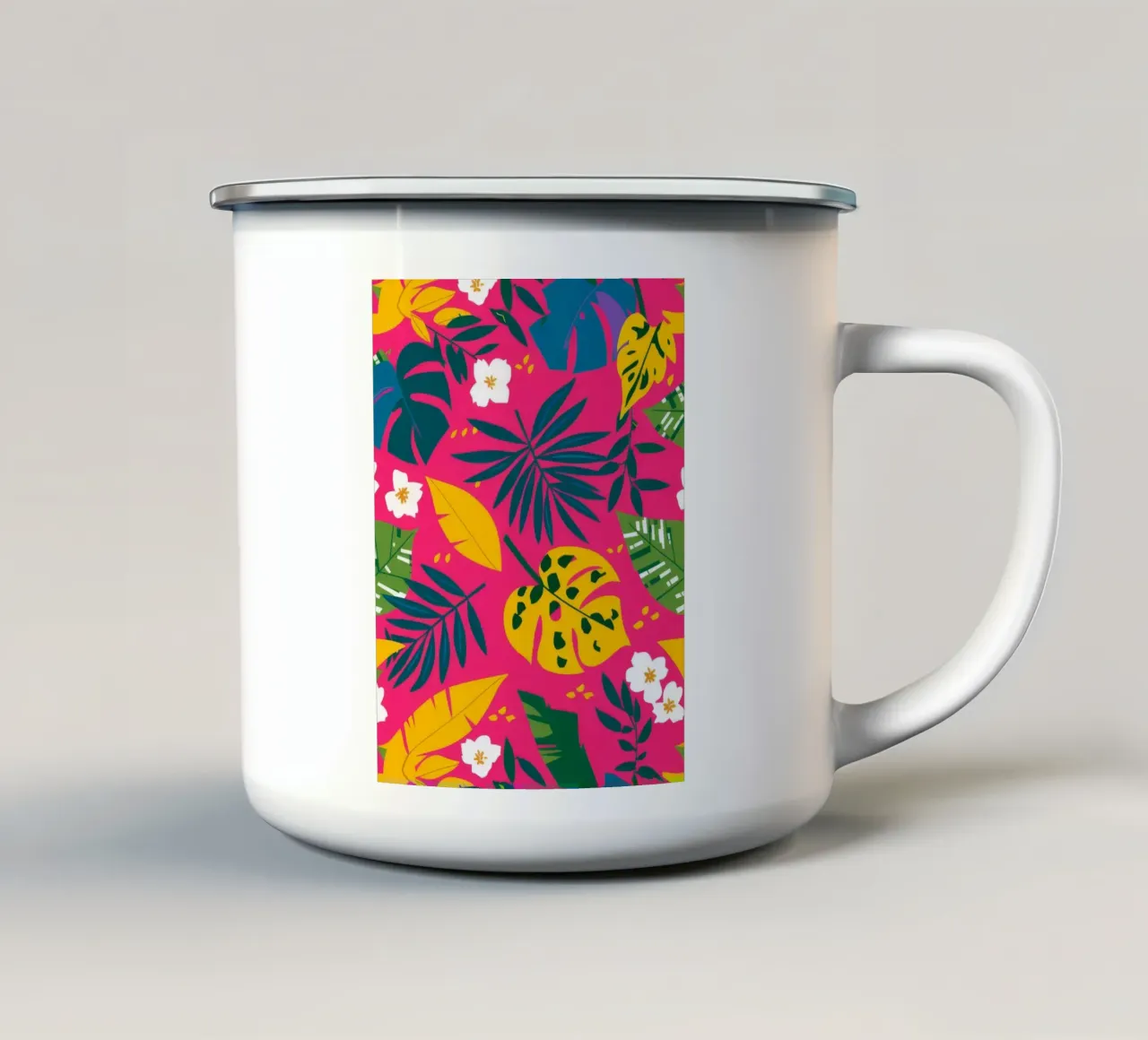 Ibisco psichedelico pop tazza in smalto da Paez Harmony