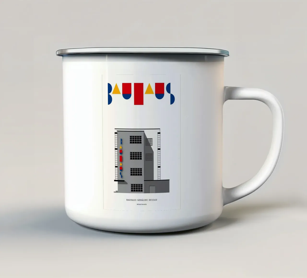 Bauhaus tazza in smalto da Brooke